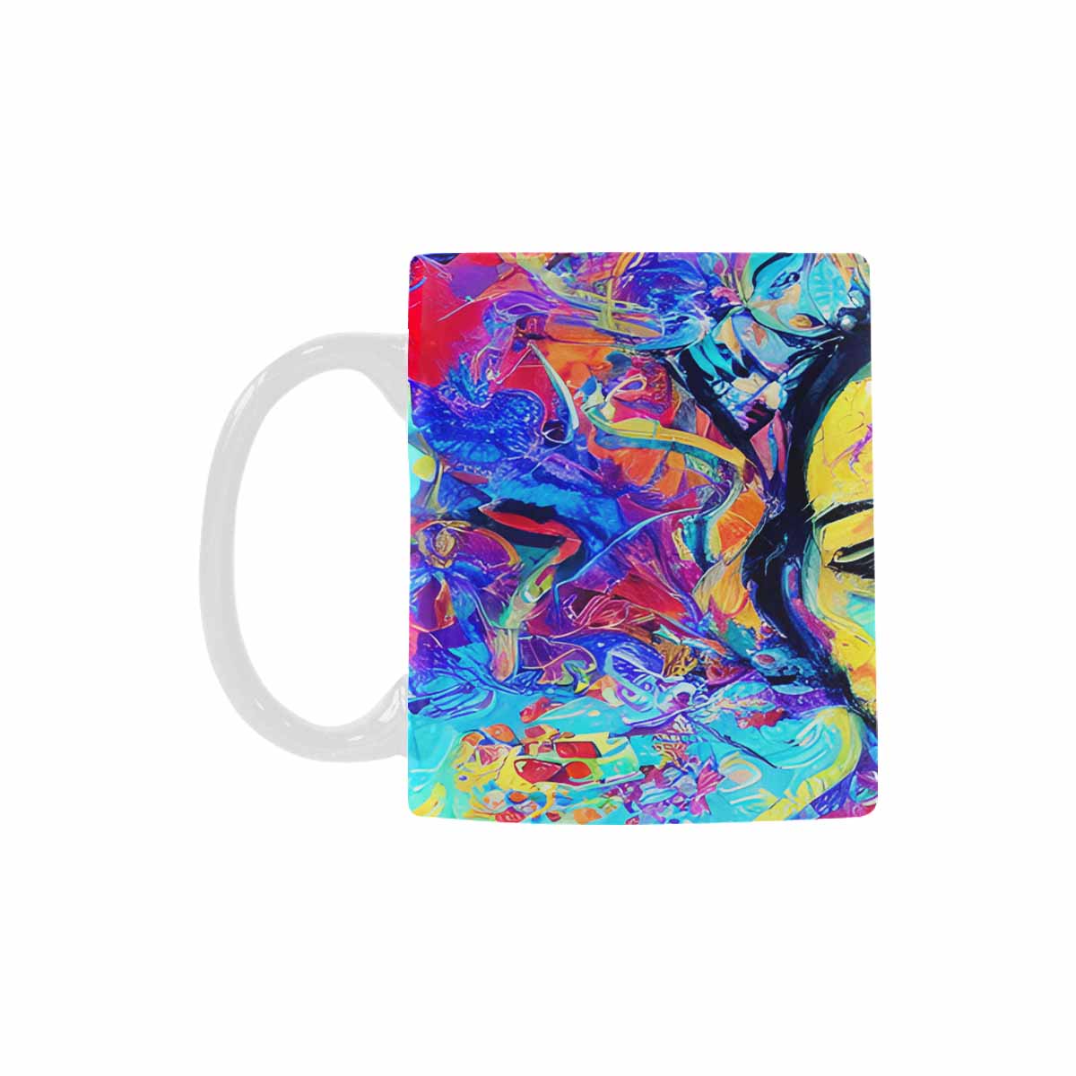 Coffee Mug, tea cup,caucasian Face, design 9