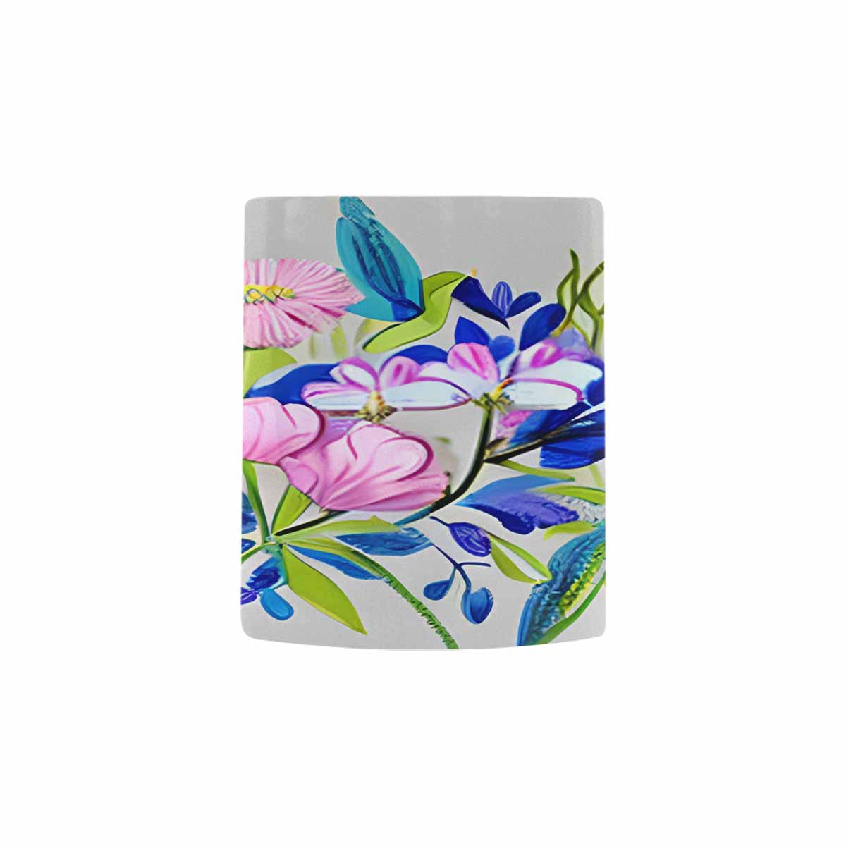 USA made Quality Mug, coffee mug, tea cup, Bright florals, Set 1, Design 40