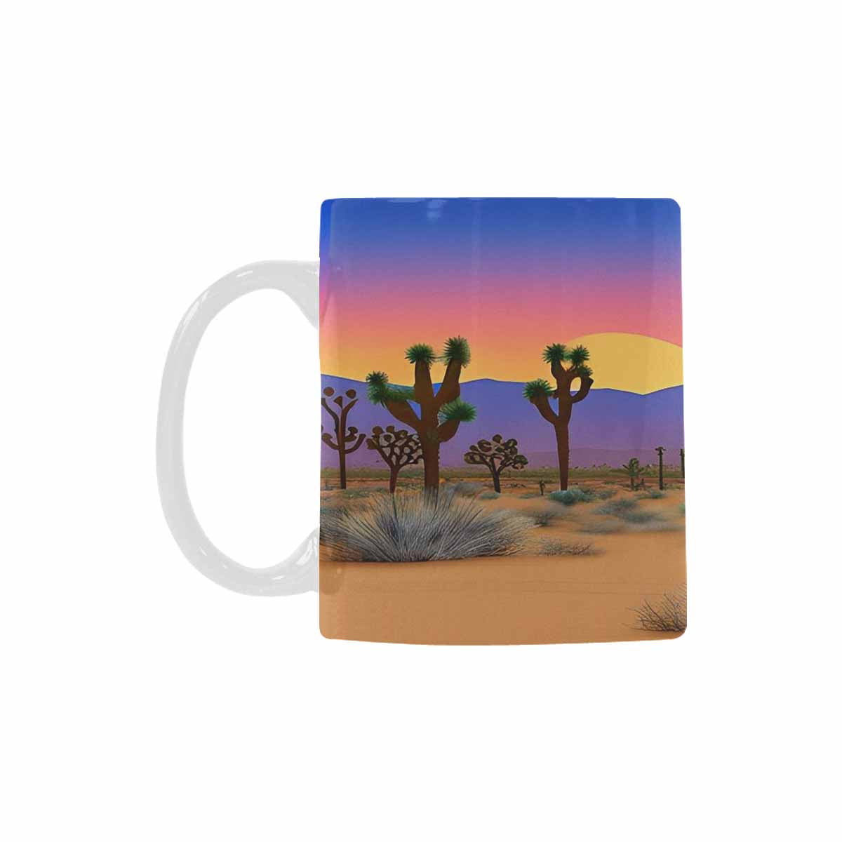 Coffee Mug, tea cup, desert scene, design 9