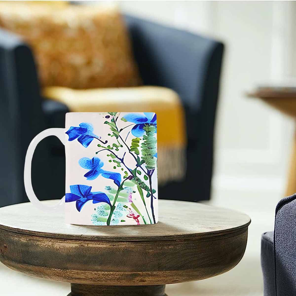 Quality Mug, coffee mug, tea cup, Bright florals, Set 1, Design 18