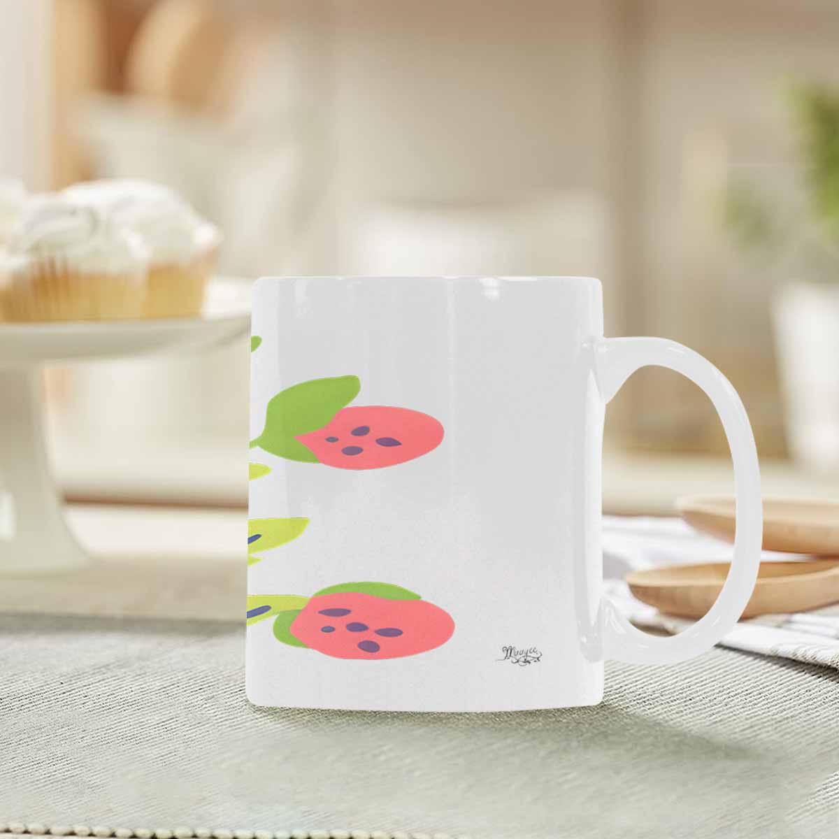 Quality Mug, coffee mug, tea cup, Bright florals, Set 2, design 66