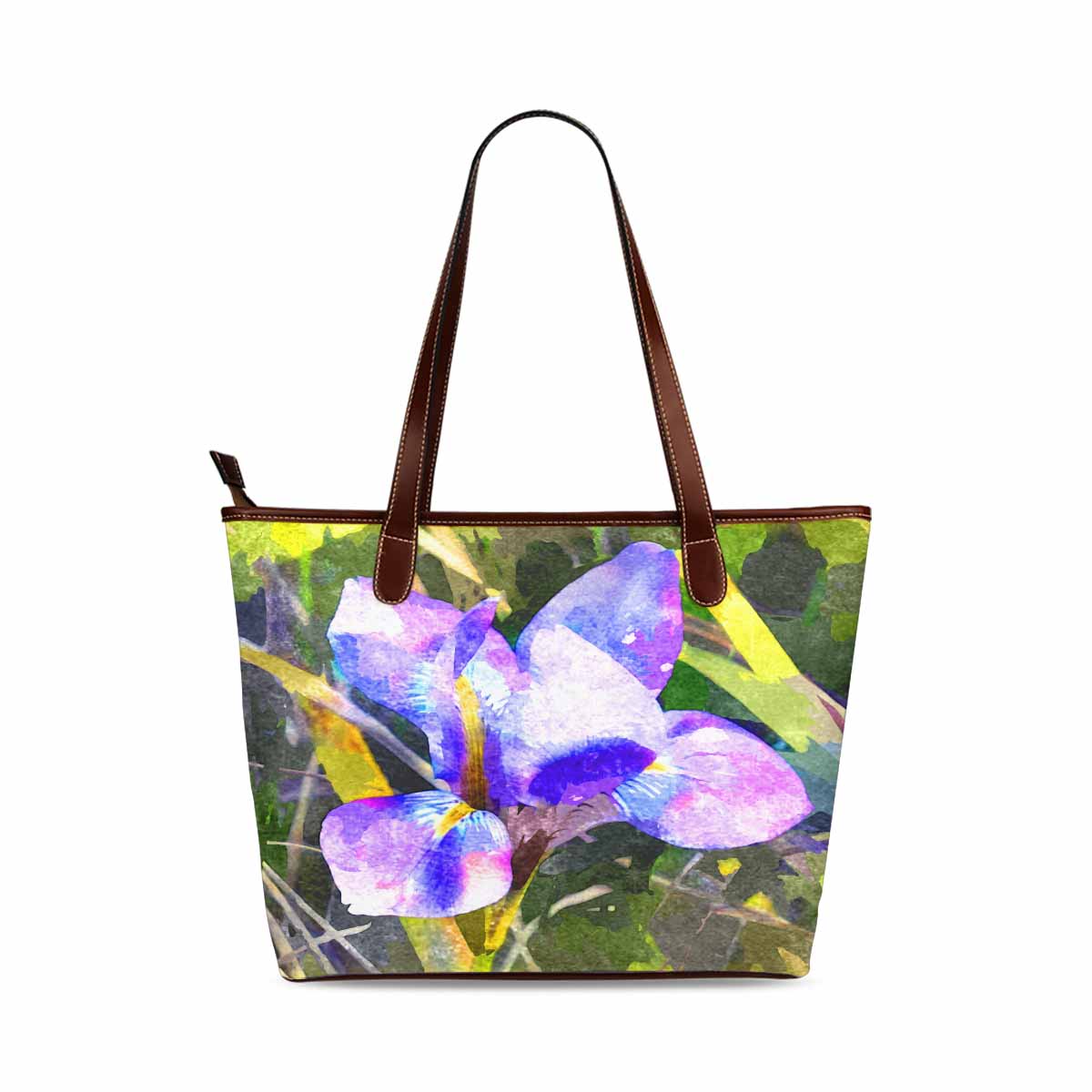 Classic Fabric handbag, watercolor floral, design 132