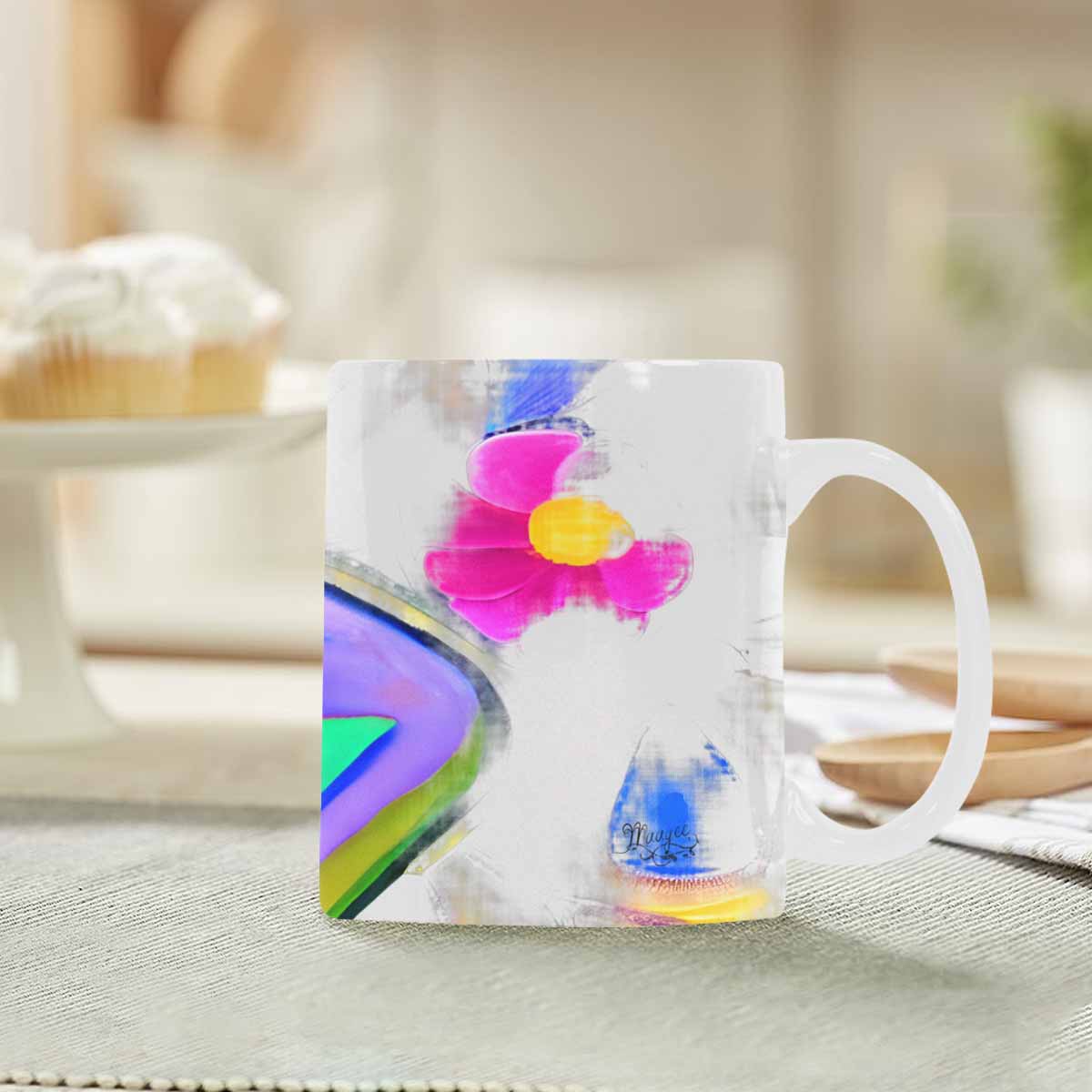 Quality Mug, coffee mug, tea cup, Bright florals, Set 1A, Design 72