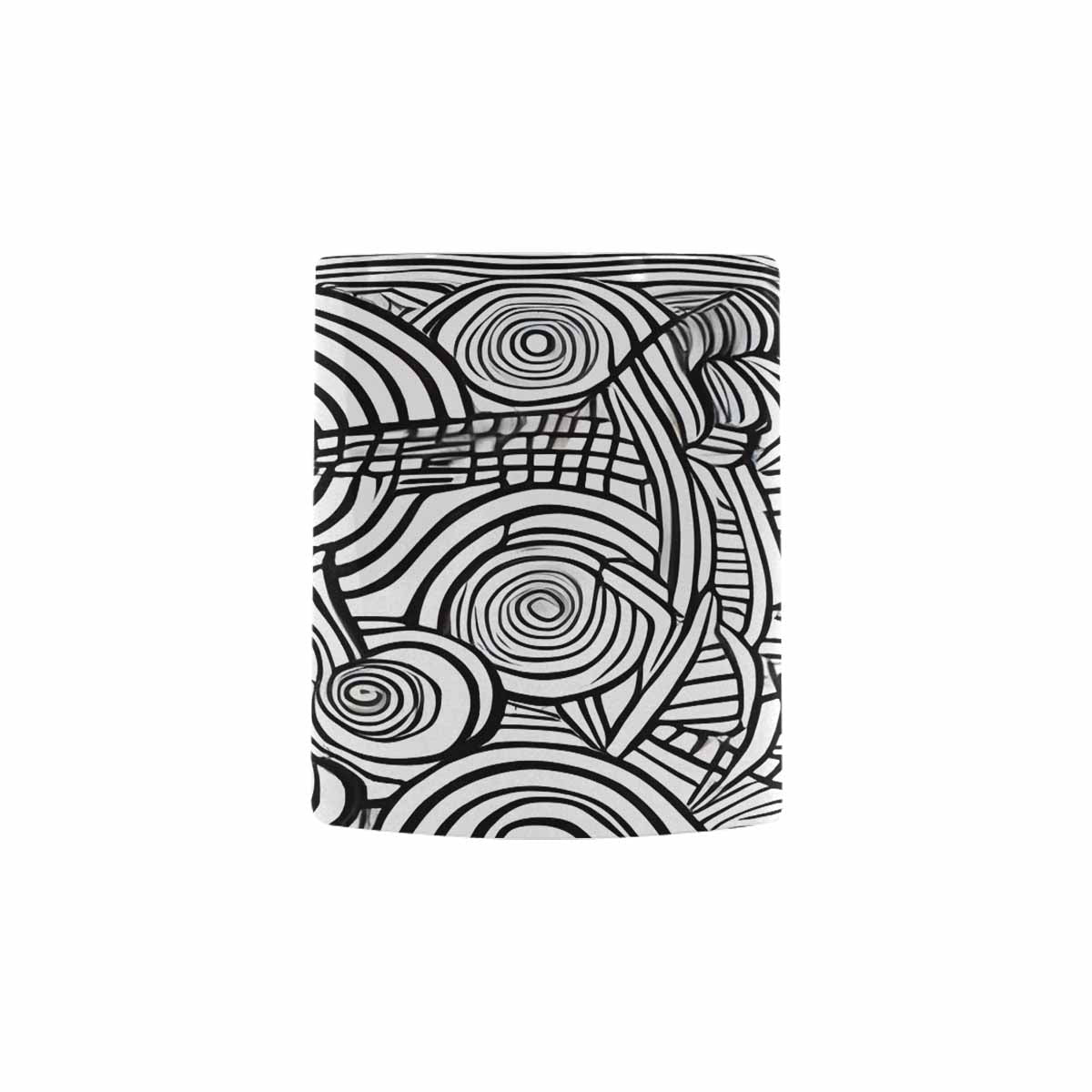 Quality Mug, coffee mug, tea cup, B & W Abstract, Set 1, design 40