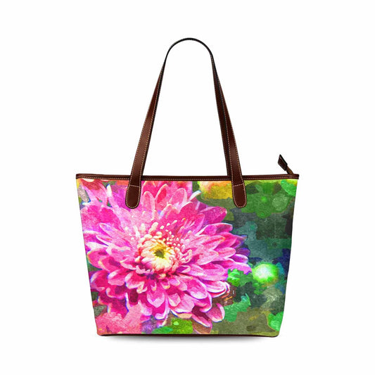 Classic Fabric handbag, watercolor floral, design 142