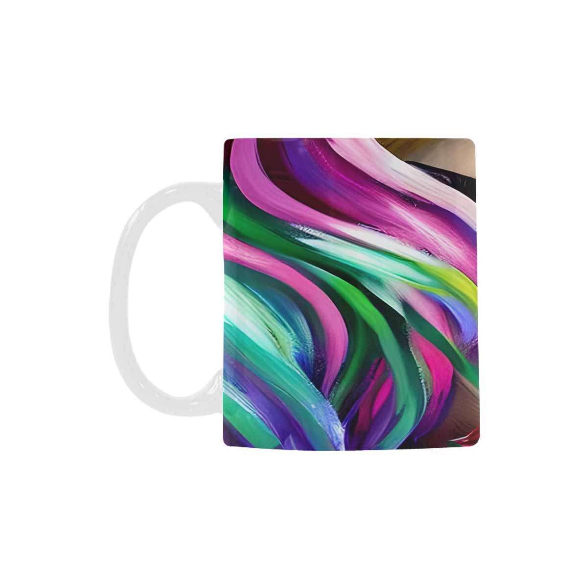 USA, Color Coffee Mug, tea cup, caucasian Face, design 19