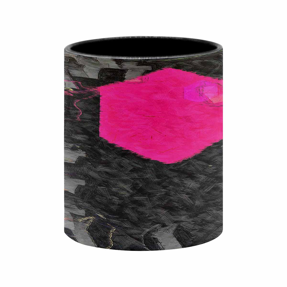 Coffee Mug, tea cup, black core, abstract, design 40