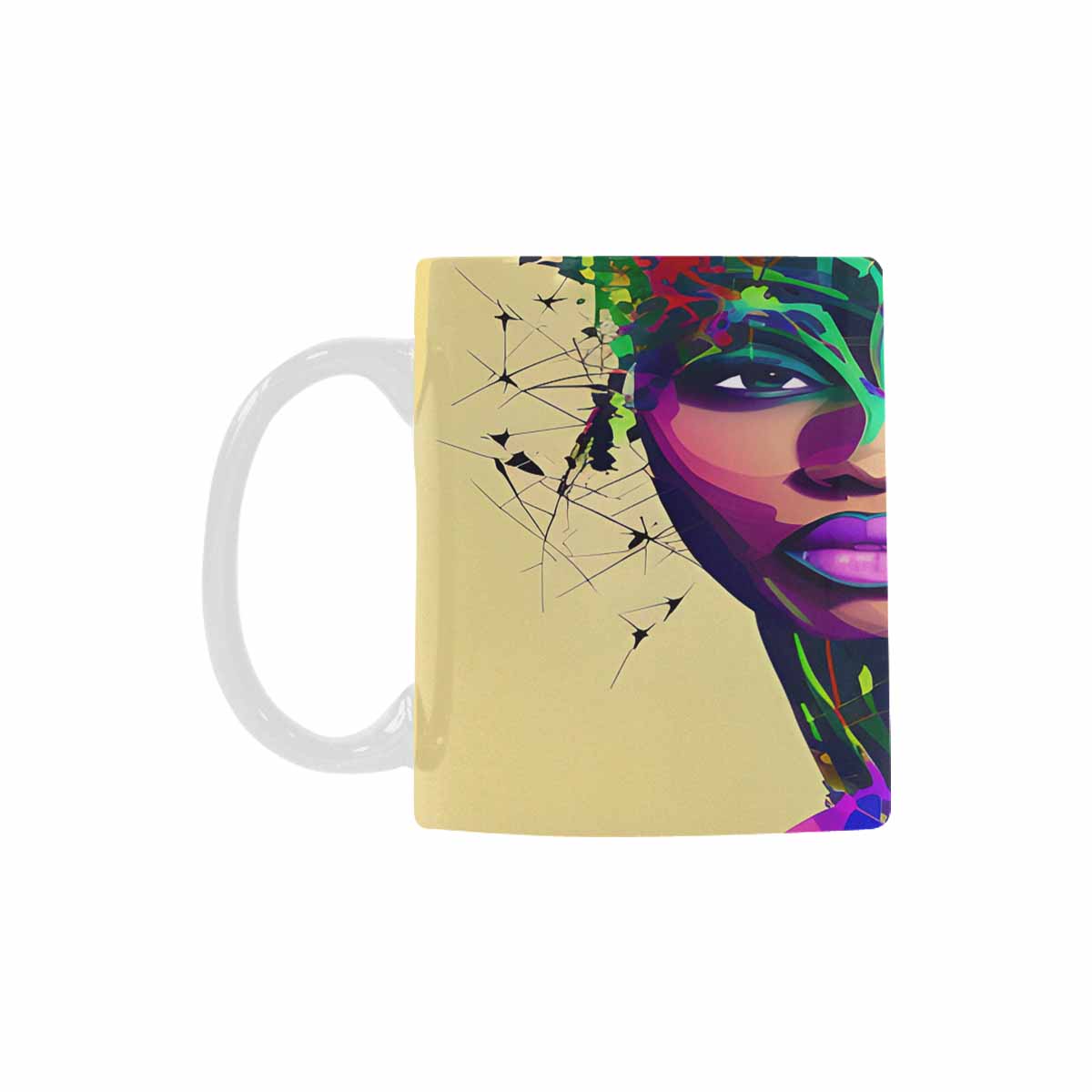 Quality Mug, coffee mug, tea cup, Black Faces, Set 1, design 58