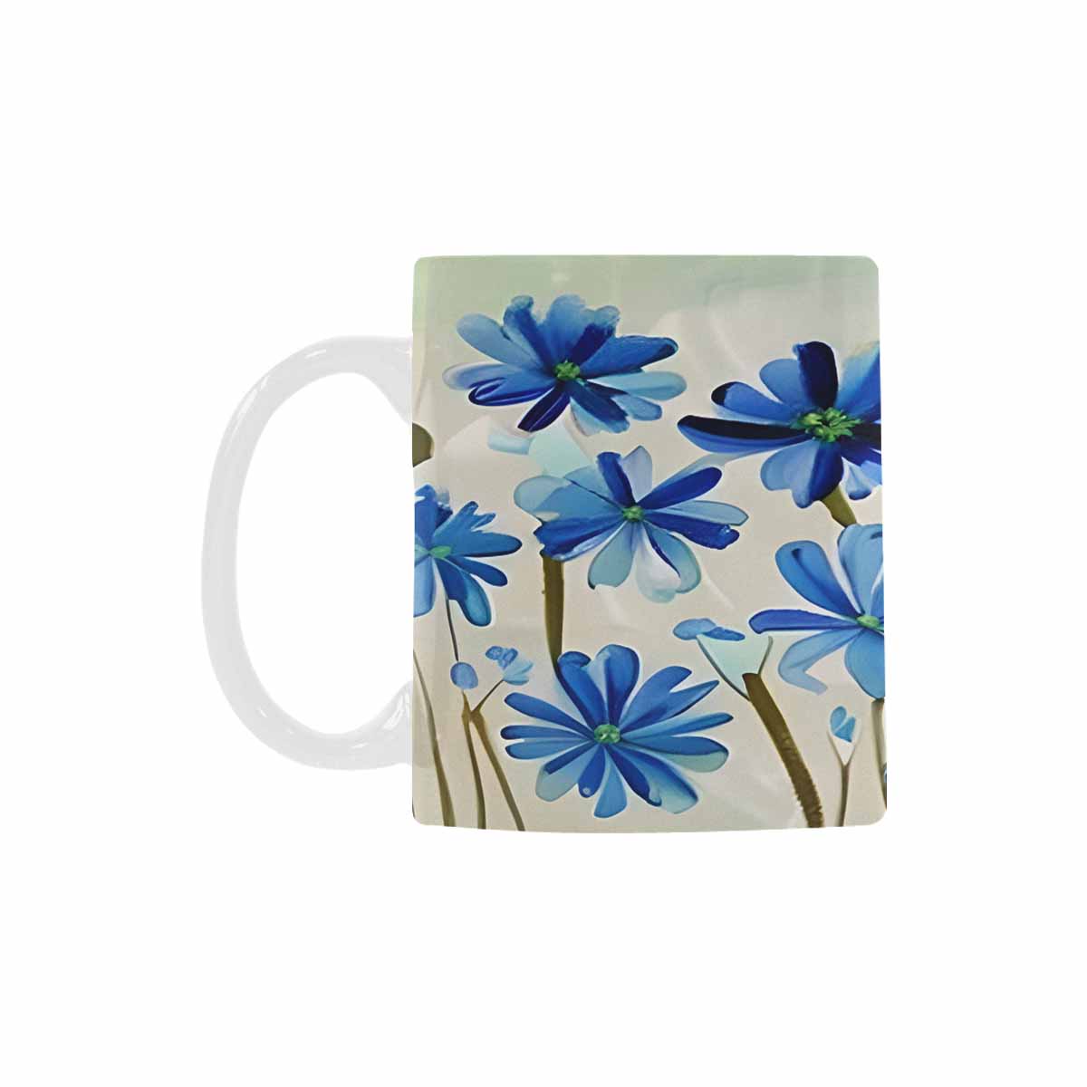 USA made Quality Mug, coffee mug, tea cup, Bright florals, Set 1, Design 81