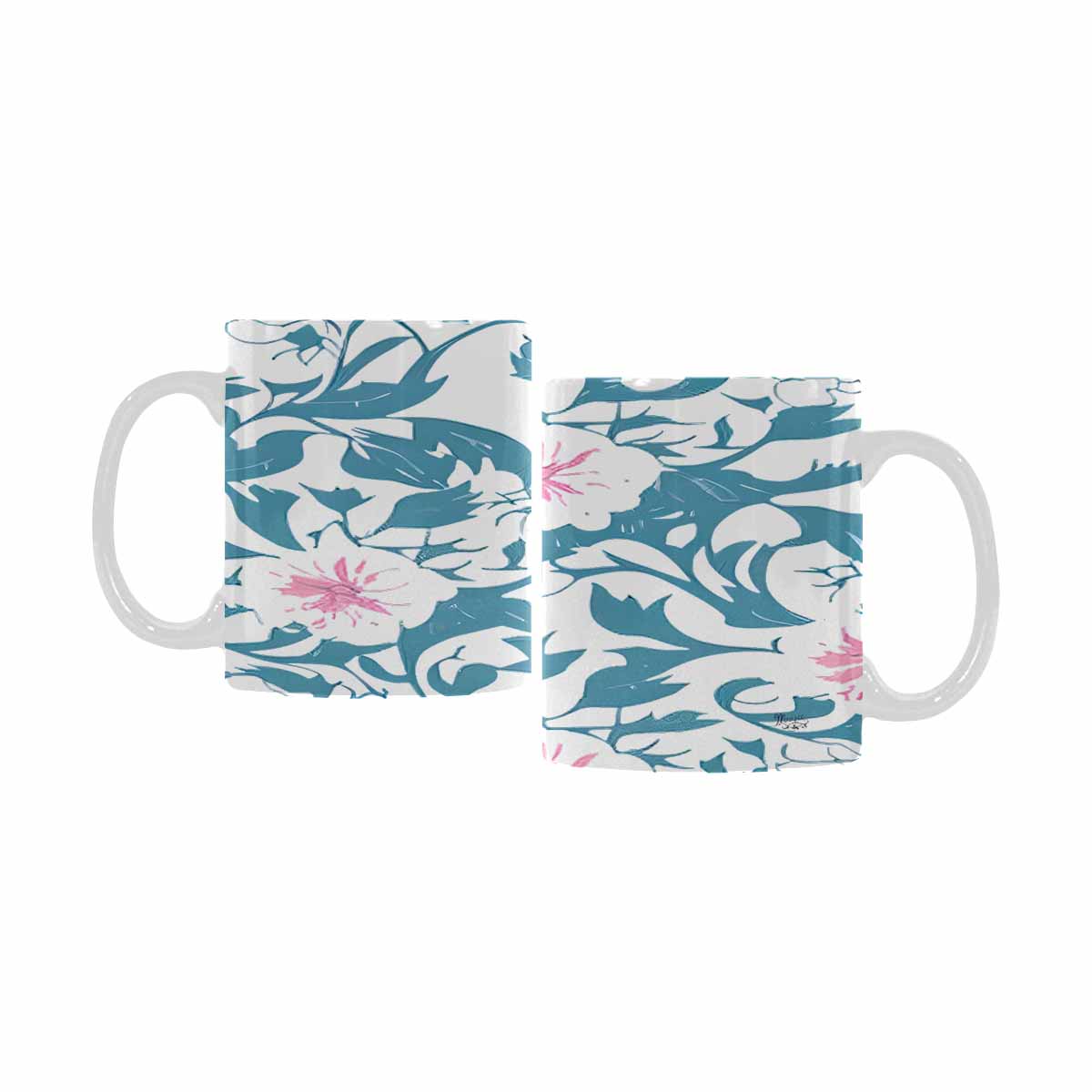 Quality Mug, coffee mug, tea cup, Bright florals, Set 2, design 29