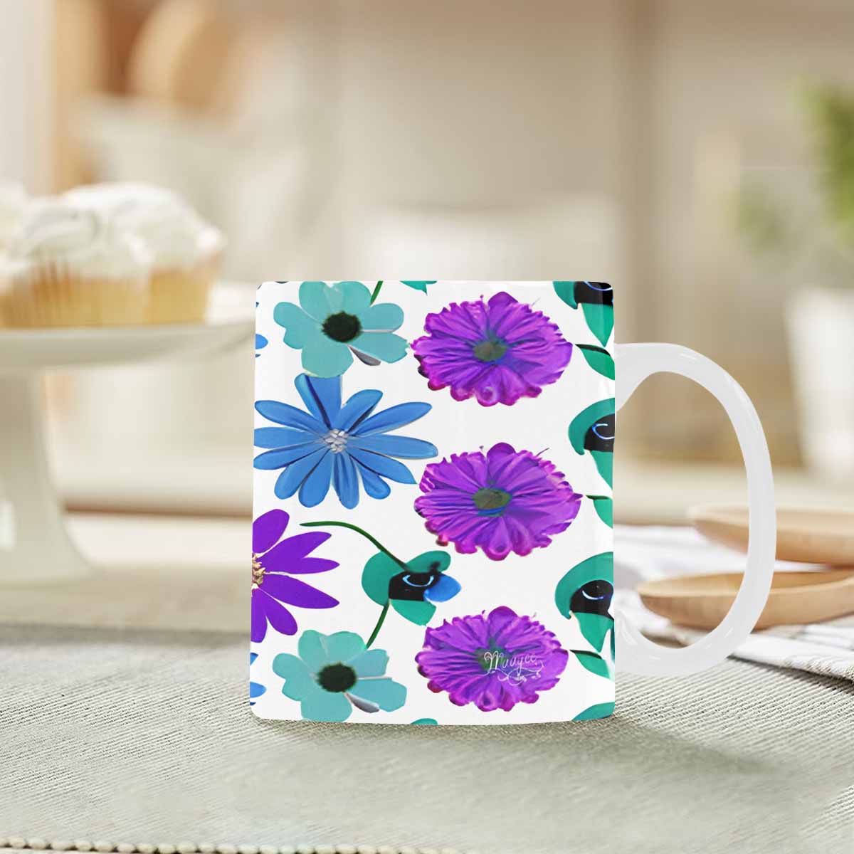 Quality Mug, coffee mug, tea cup, Bright florals, Set 1, Design 157