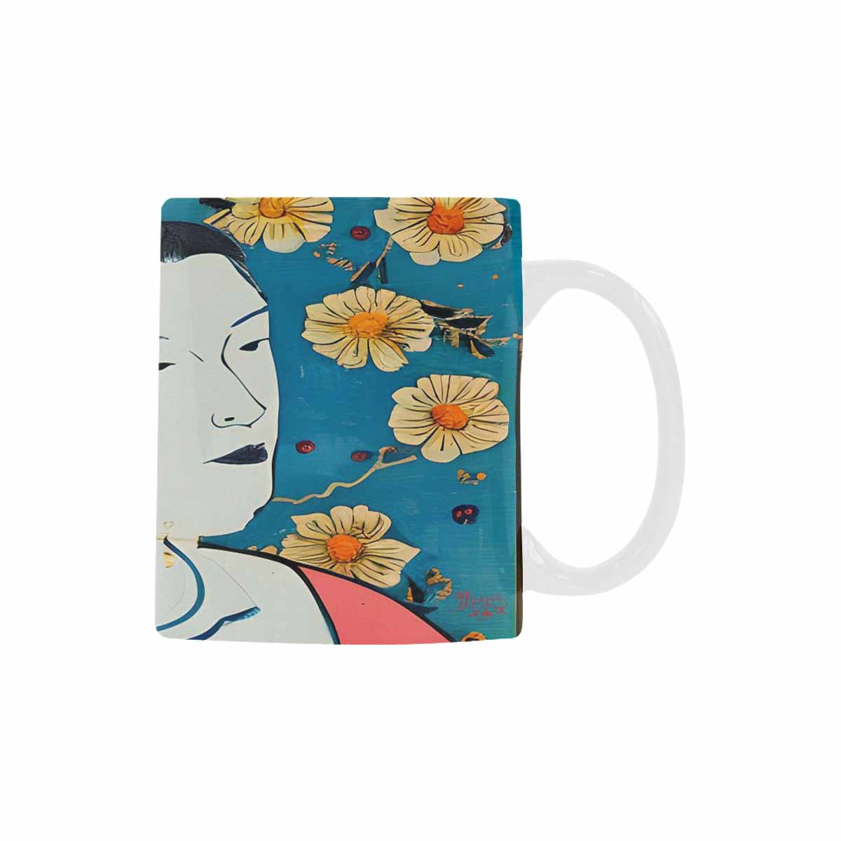 Quality Mug, coffee mug, tea cup, Asian Faces, Design 66