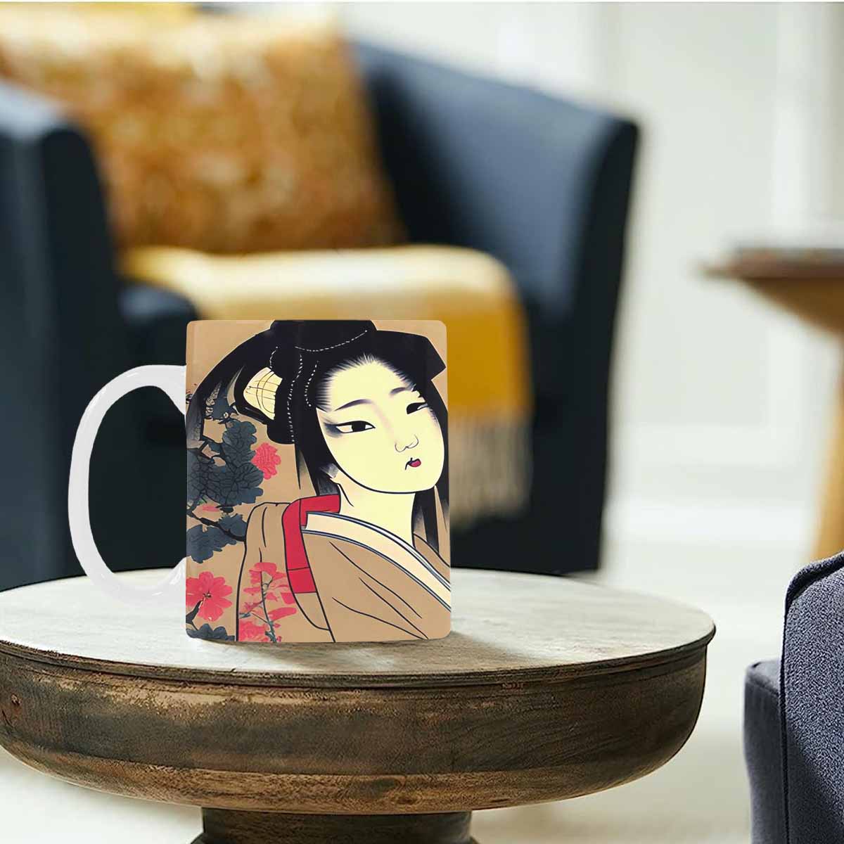 Quality Mug, coffee mug, tea cup, Asian Faces, Design 23