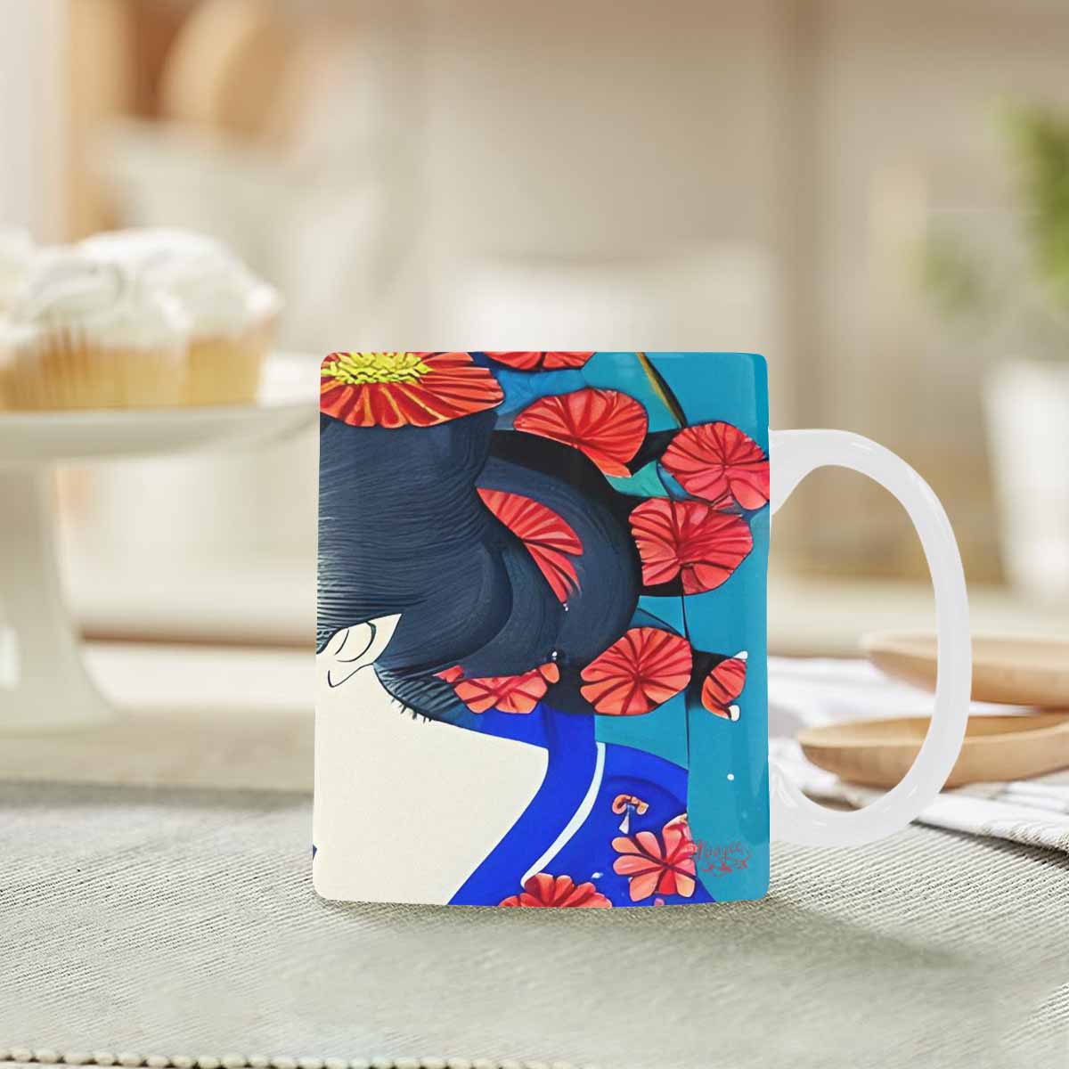 Quality Mug, coffee mug, tea cup, Asian Faces, Design 44