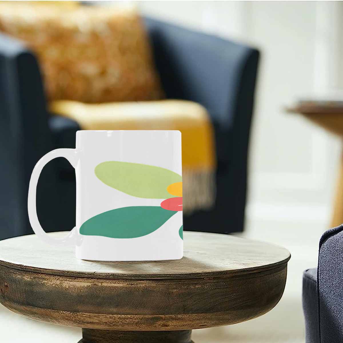 Quality Mug, coffee mug, tea cup, Bright florals, Set 2, design 79