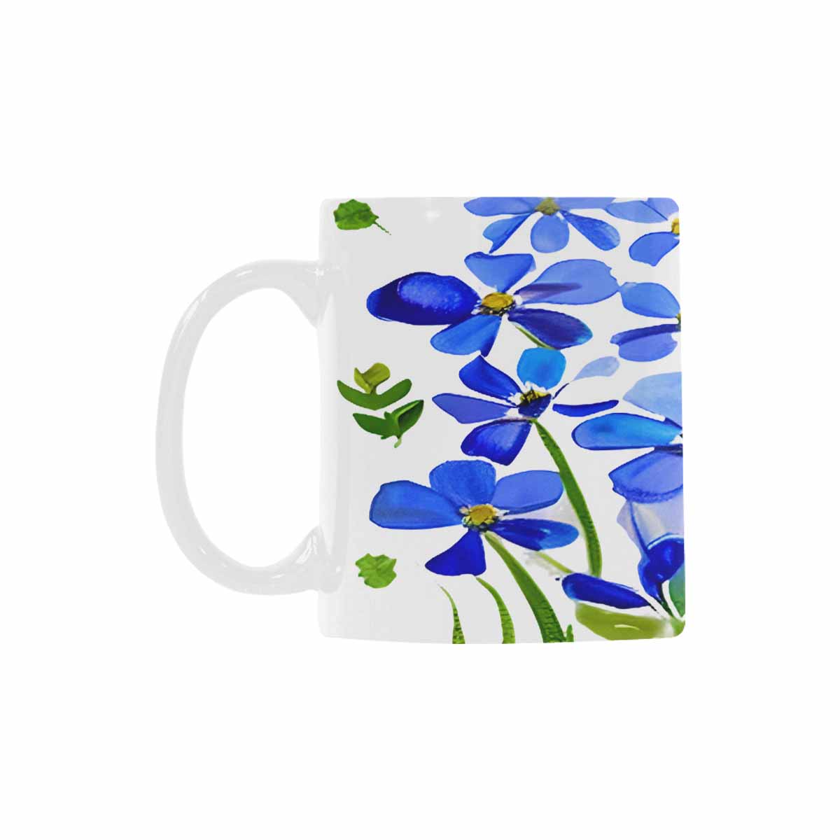 USA made Quality Mug, coffee mug, tea cup, Bright florals, Set 1A, Design 82