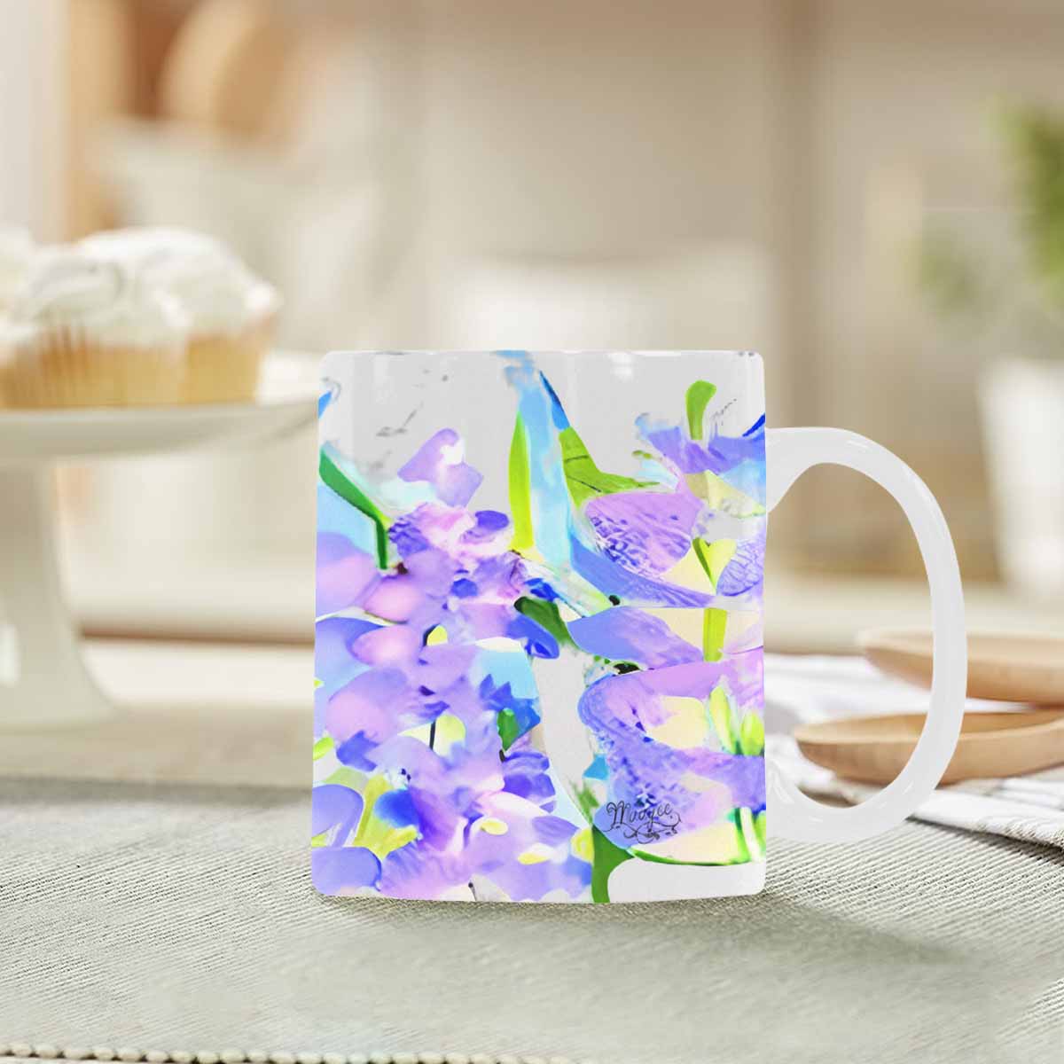 Quality Mug, coffee mug, tea cup, Bright florals, Set 1A, Design 16