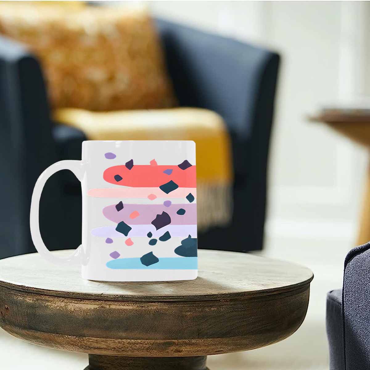 Quality Mug, coffee mug, tea cup, Bold Abstract, Set 1, design 118