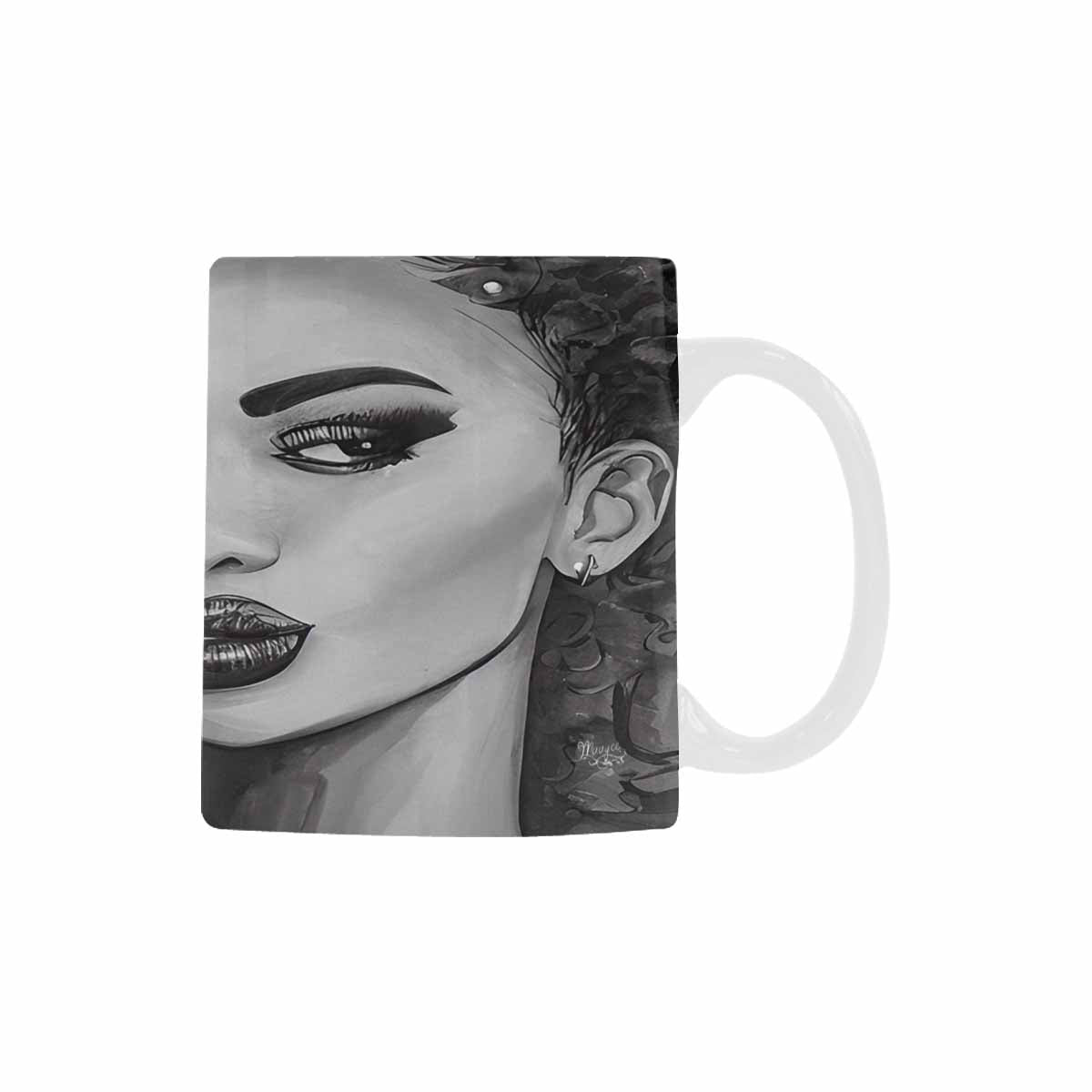 Quality Mug, coffee mug, tea cup, Black Faces, Set 1, design 37