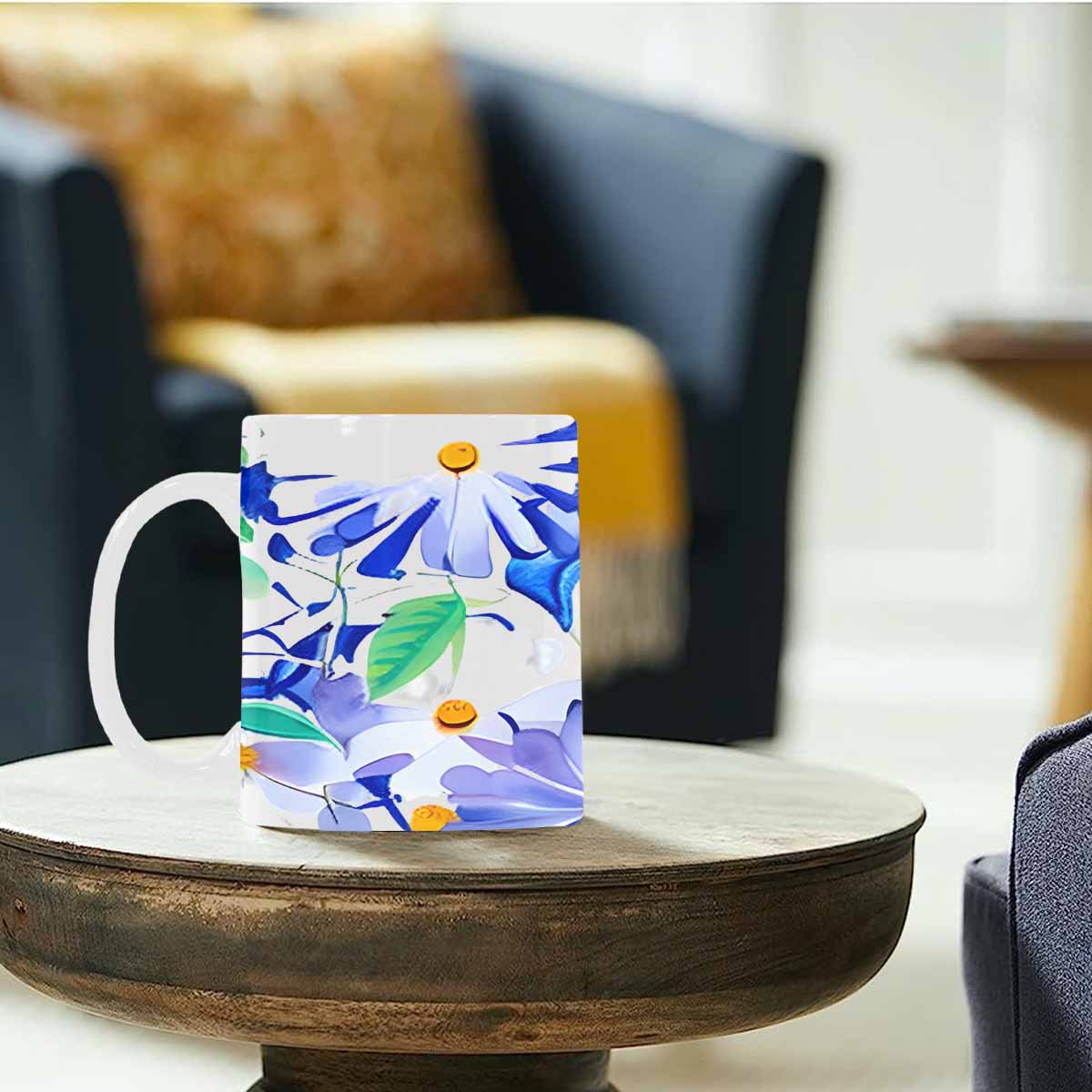 Quality Mug, coffee mug, tea cup, Bright florals, Set 1A, Design 39