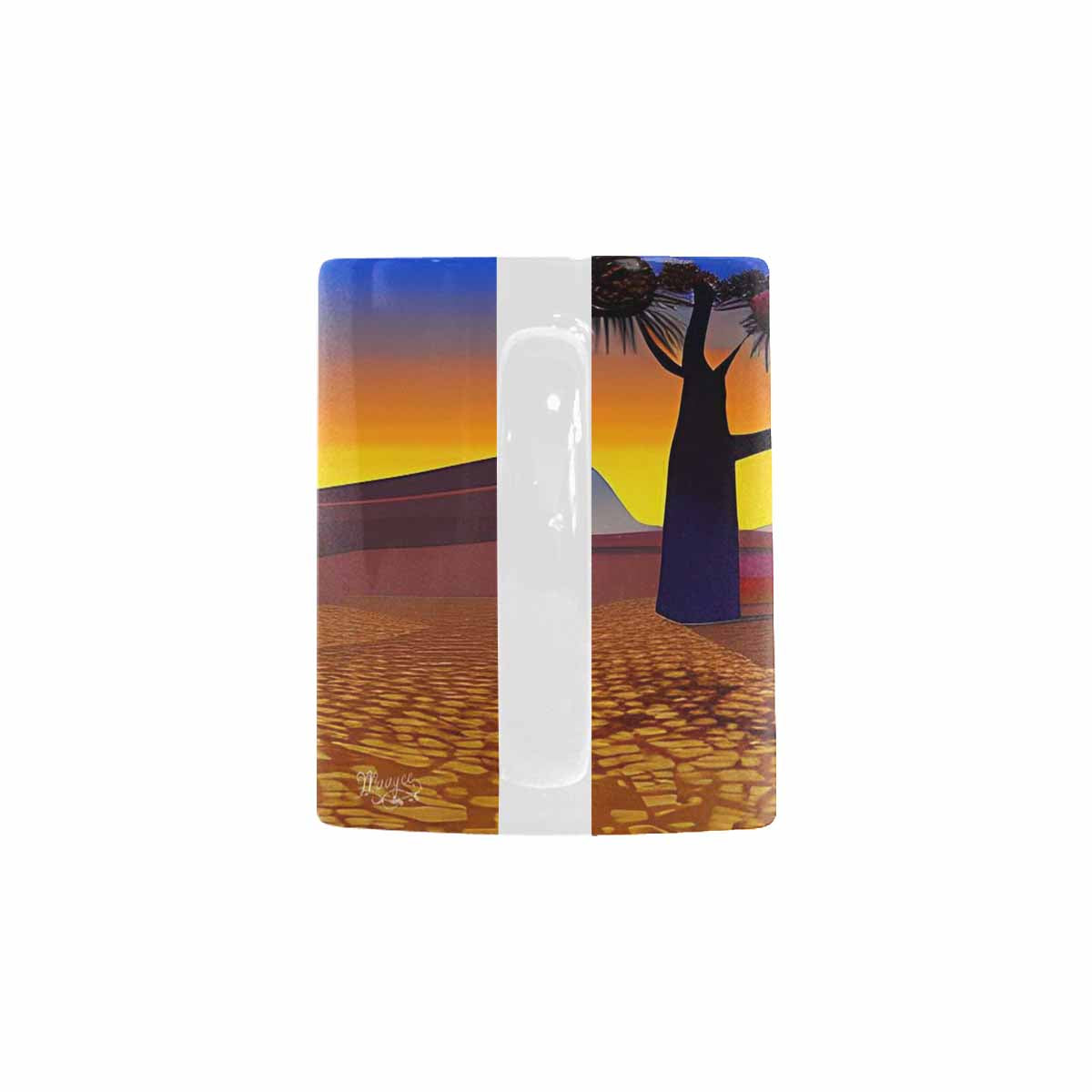 Coffee Mug, tea cup, desert scene, design 58