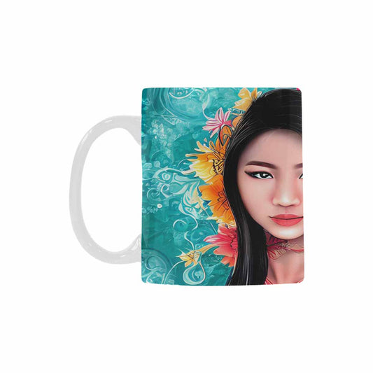 Quality Mug, coffee mug, tea cup, Asian Faces, Design 2