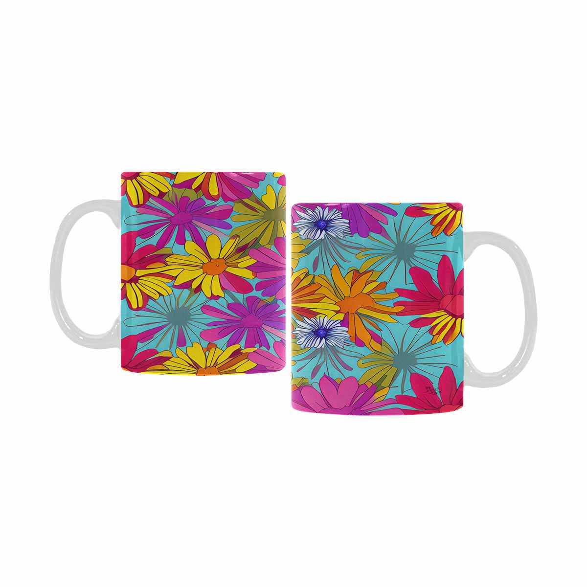 Quality Mug, coffee mug, tea cup, Set 1, Mixed Floral design 45