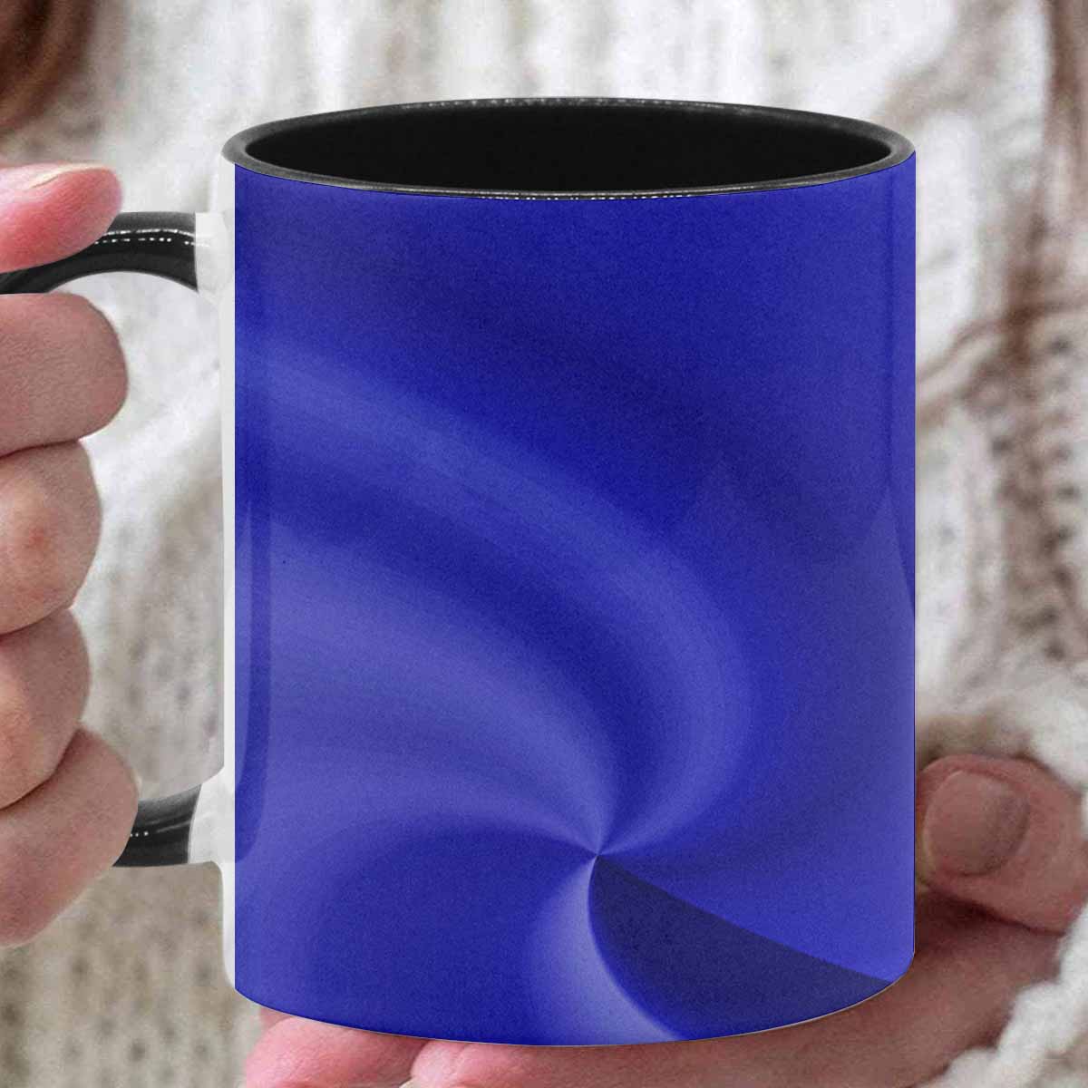 Coffee Mug, tea cup, black core, abstract, design 110