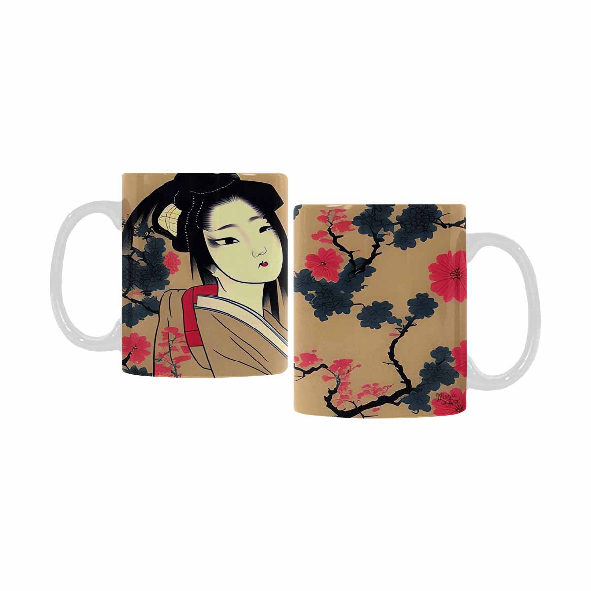 Quality Mug, coffee mug, tea cup, Asian Faces, Design 23