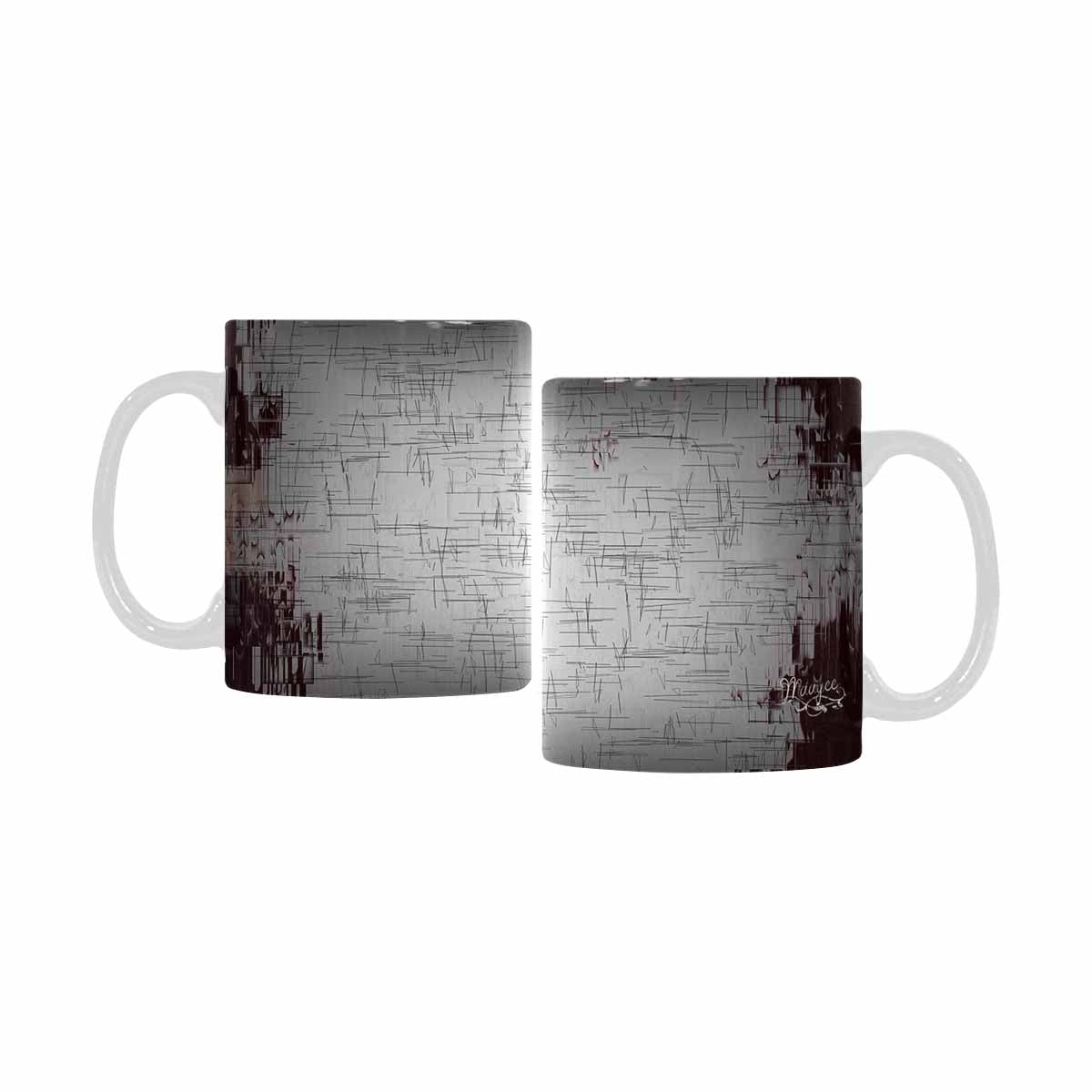 Quality Mug, coffee mug, tea cup, B & W Abstract, Set 1, design 105