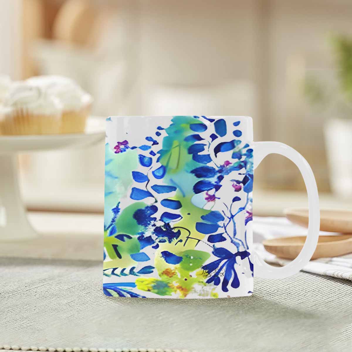 Quality Mug, coffee mug, tea cup, Bright florals, Set 1A, Design 33