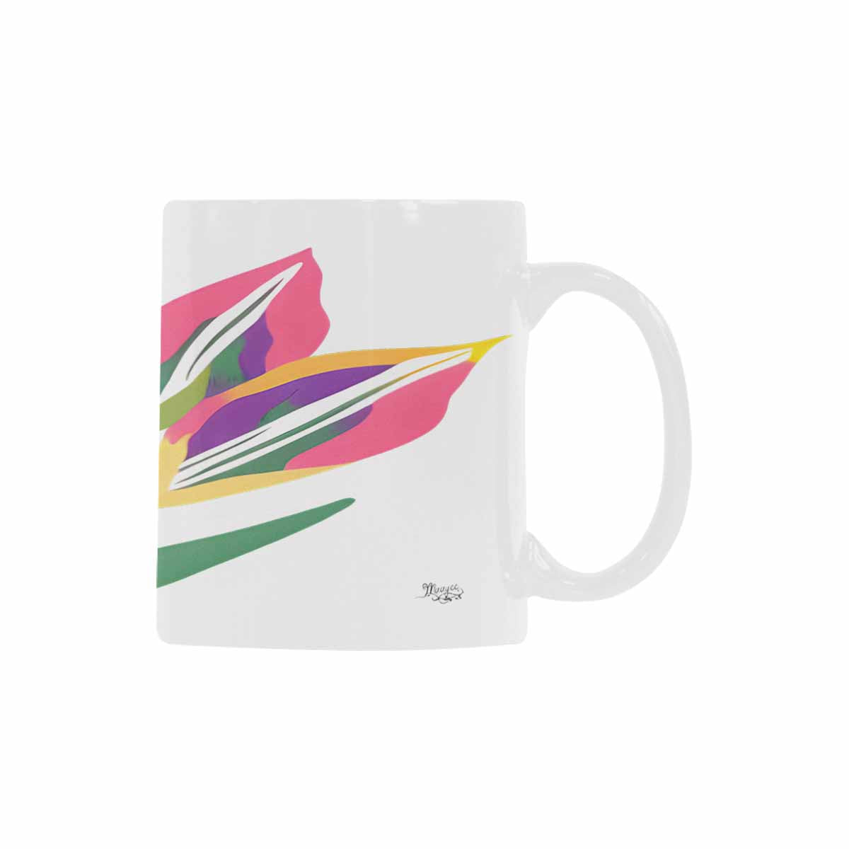 Quality Mug, coffee mug, tea cup, Bright florals, Set 2, design 81