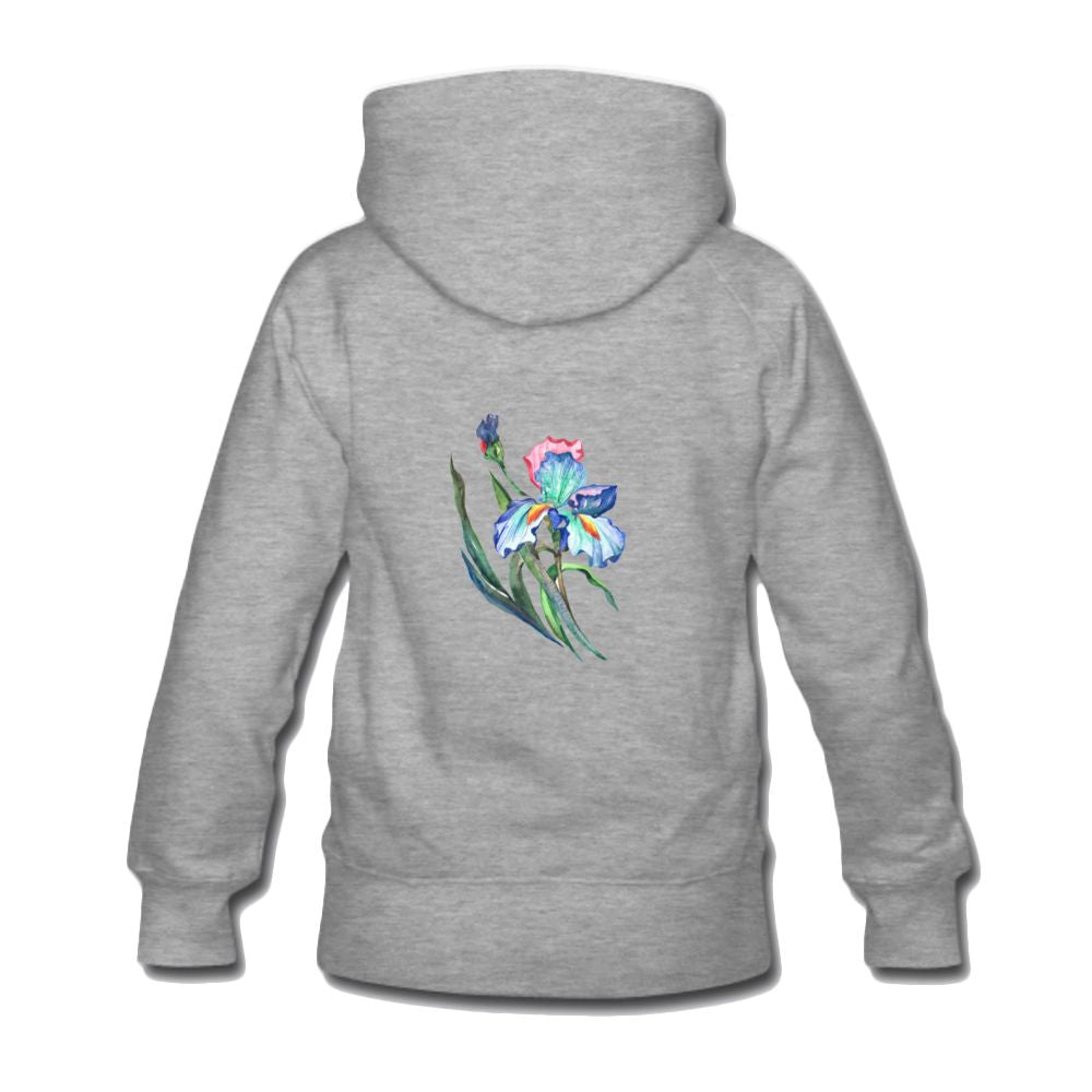 Women's Hoodie iris floral print