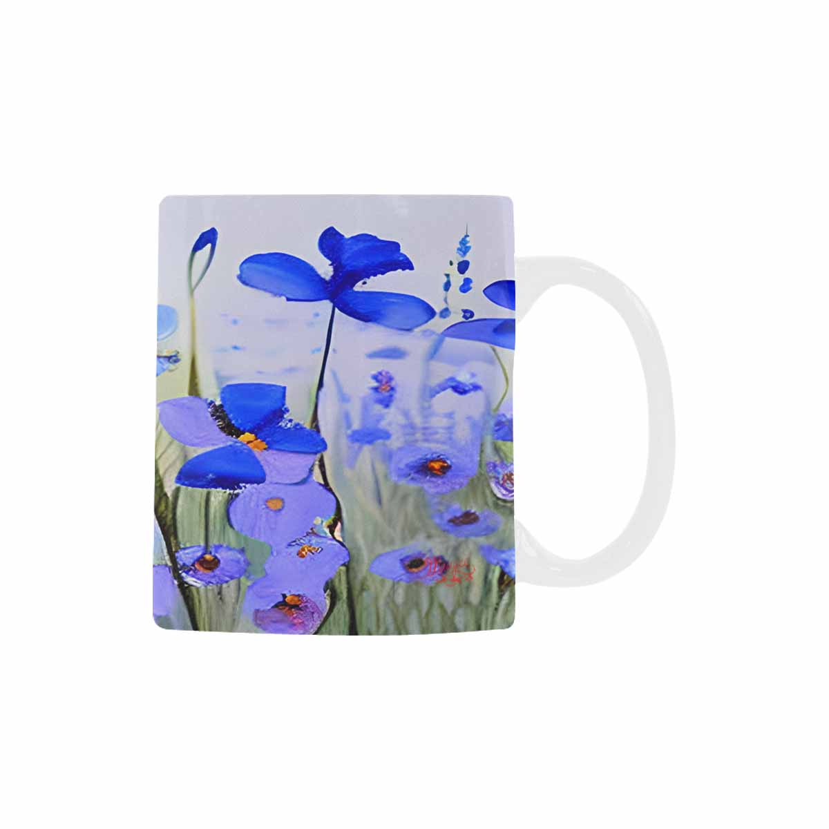 USA made Quality Mug, coffee mug, tea cup, Bright florals, Set 1, Design 97