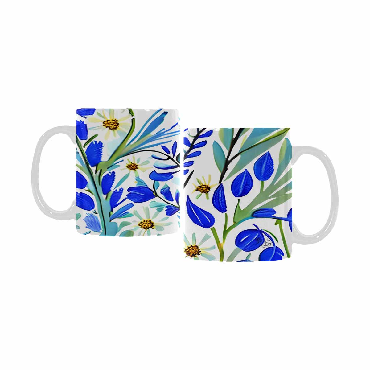 Quality Mug, coffee mug, tea cup, Bright florals, Set 1A, Design 12