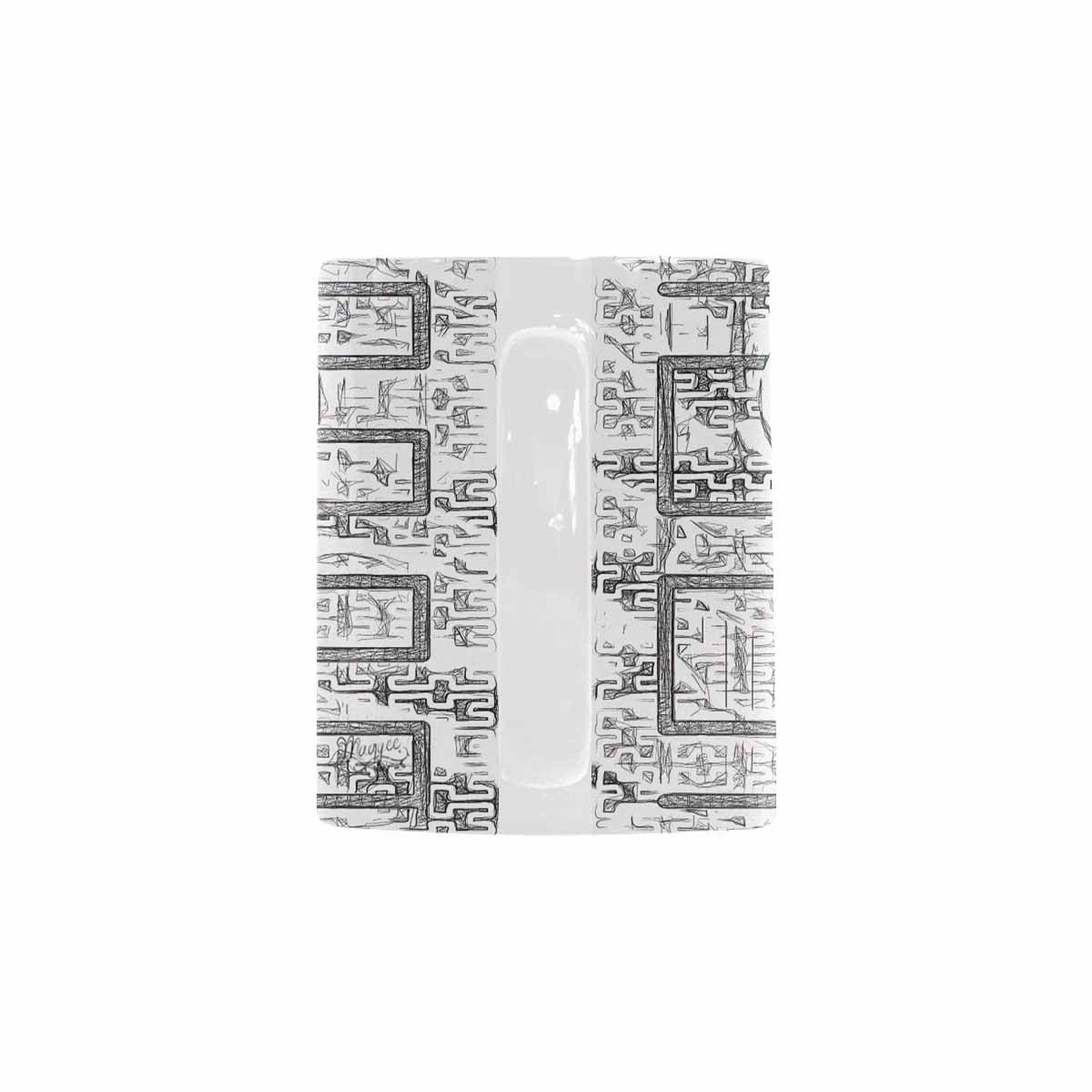 Quality Mug, coffee mug, tea cup, B & W Abstract, Set 1, design 89