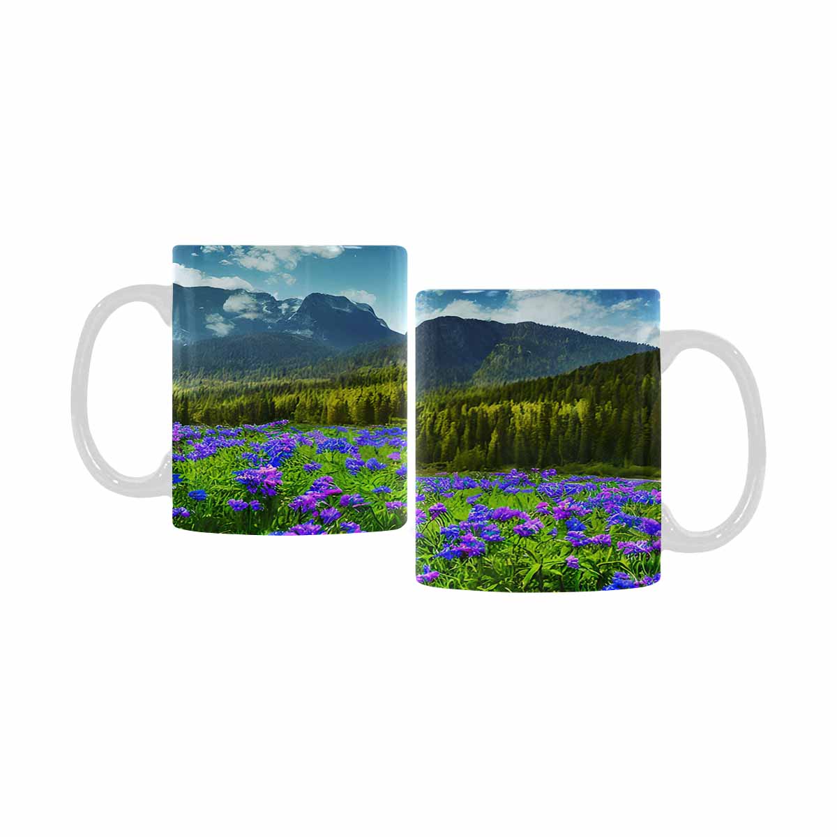 Rivers & Mountains Landscape mugs, set 1 design 29 (1)