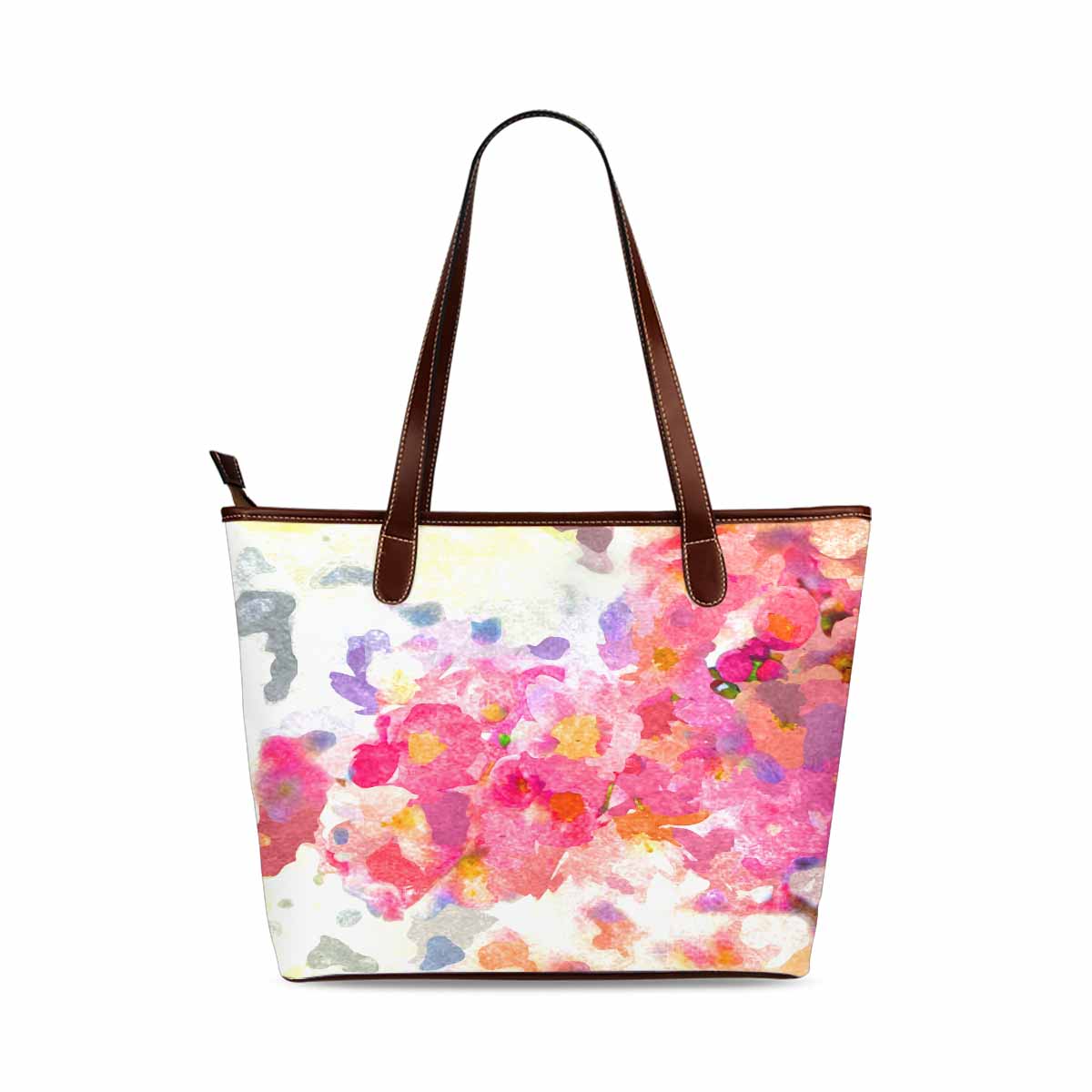 Classic Fabric handbag, watercolor floral, design 141