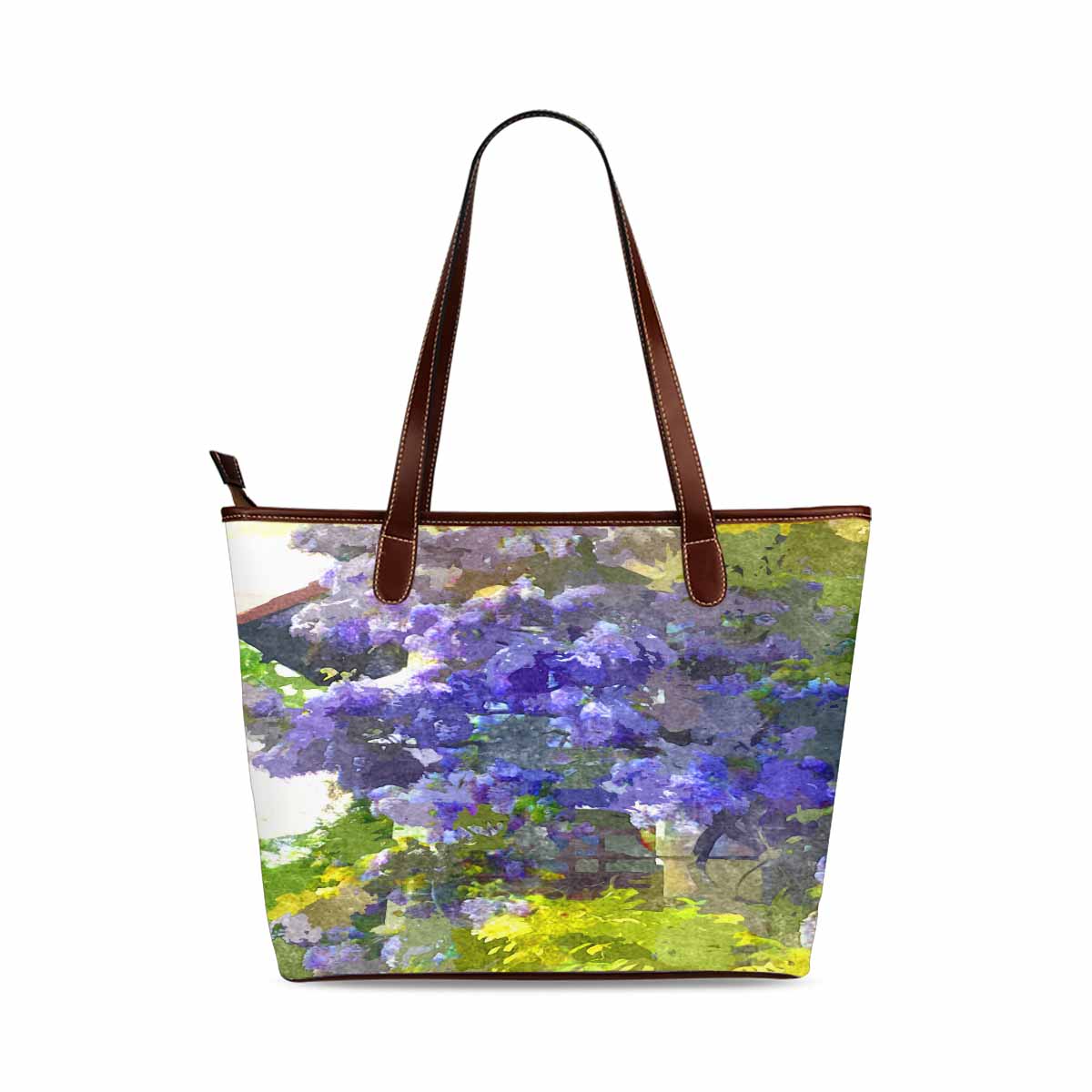 Classic Fabric handbag, watercolor floral, design 187