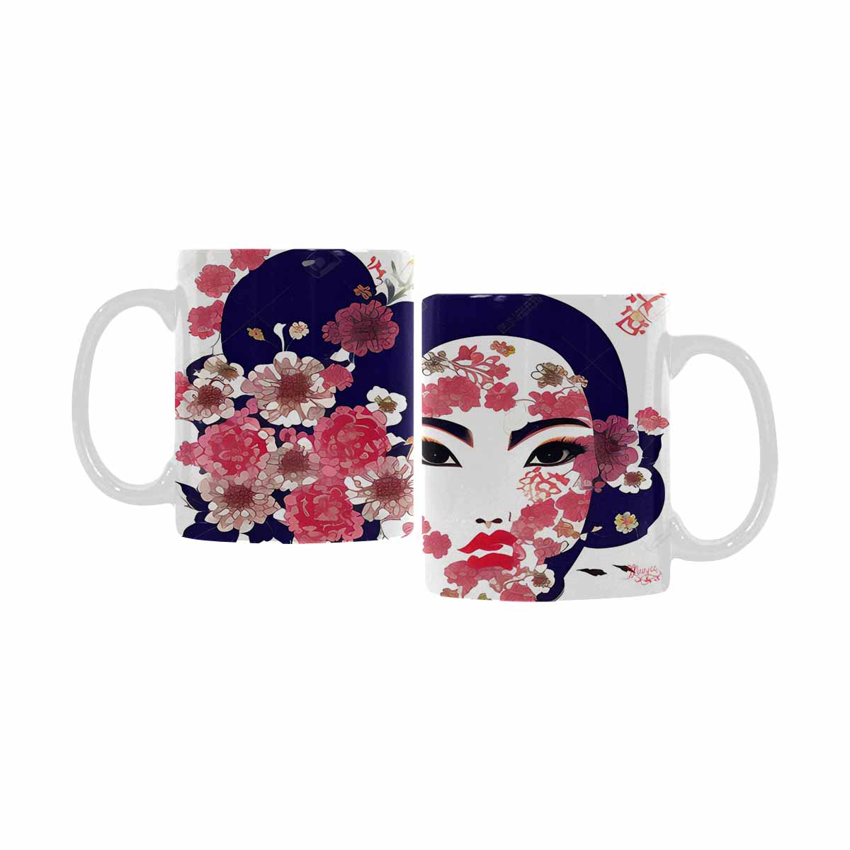 Quality Mug, coffee mug, tea cup, Asian Faces, Design 31