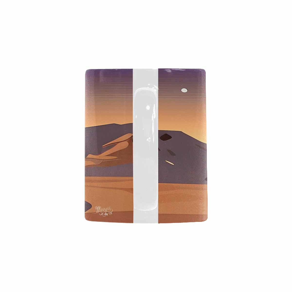 Coffee Mug, tea cup, desert scene, design 44