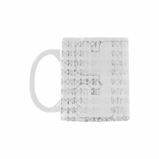 Quality Mug, coffee mug, tea cup, B & W Abstract, Set 1, design 102