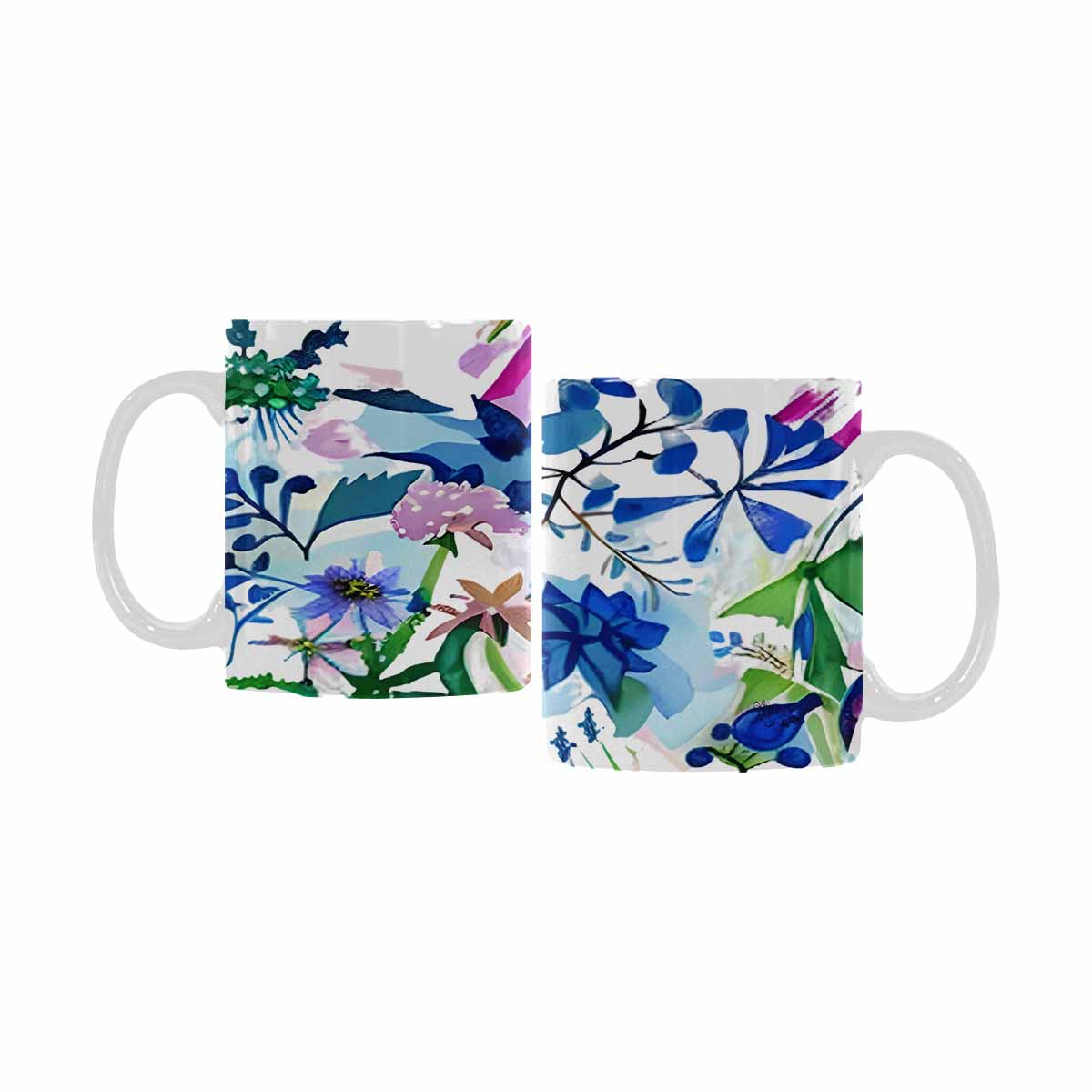 Quality Mug, coffee mug, tea cup, Bright florals, Set 1A, Design 27