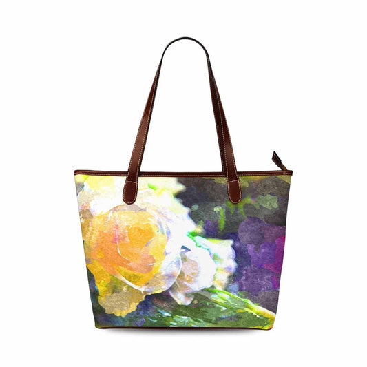 Classic Fabric handbag, watercolor floral, design 234