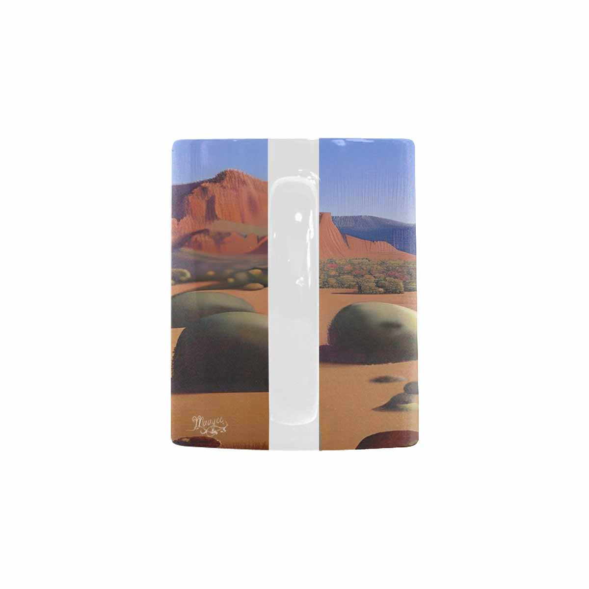 Coffee Mug, tea cup, desert scene, design 17