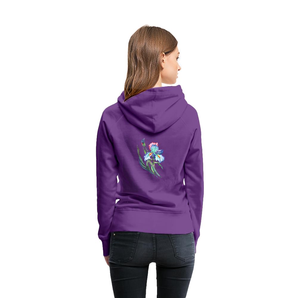 Women's Hoodie iris floral print