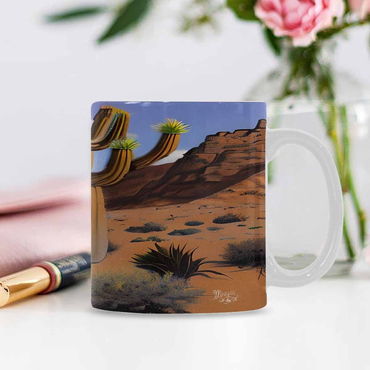 Coffee Mug, tea cup, desert scene, design 11