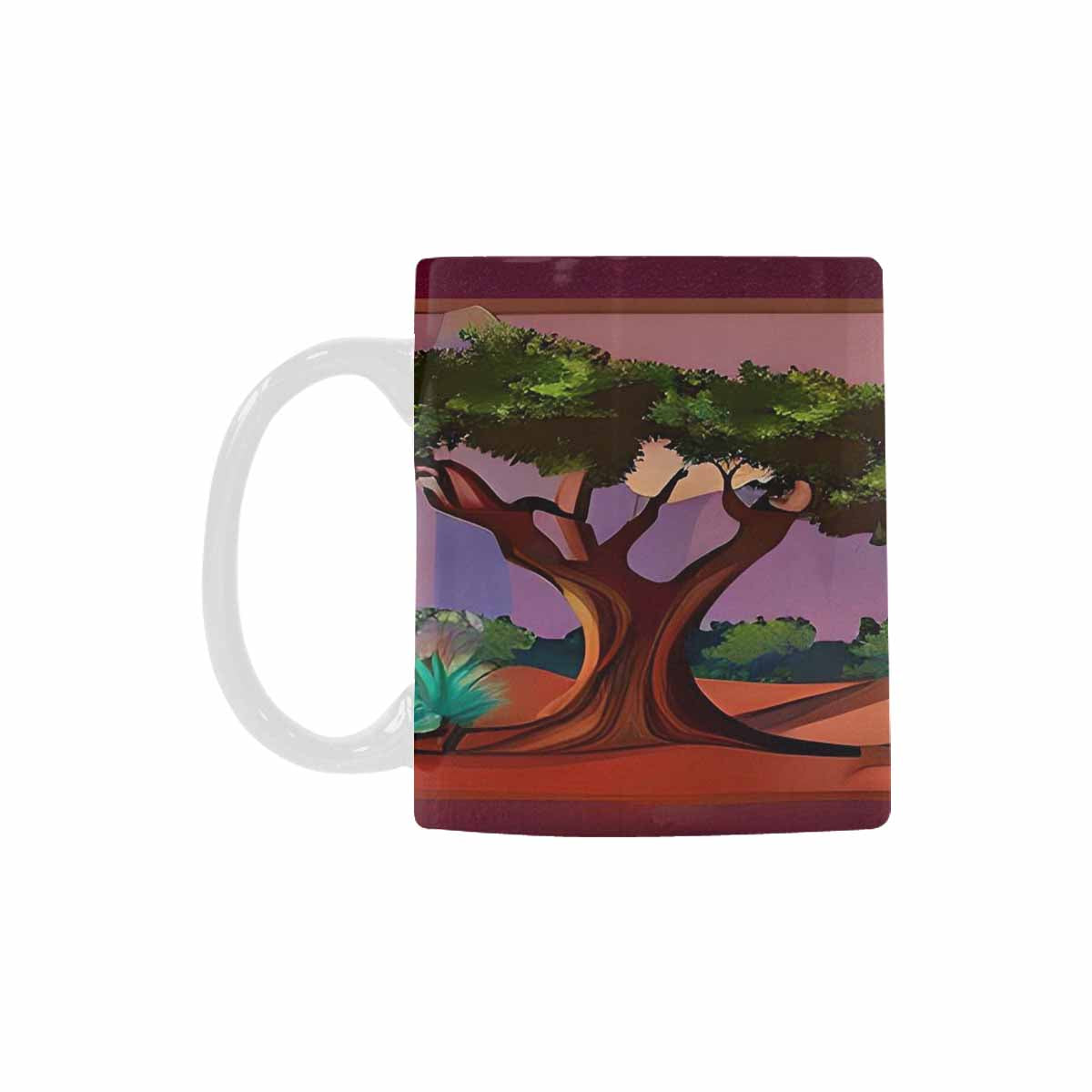 Coffee Mug, tea cup, desert scene, design 87