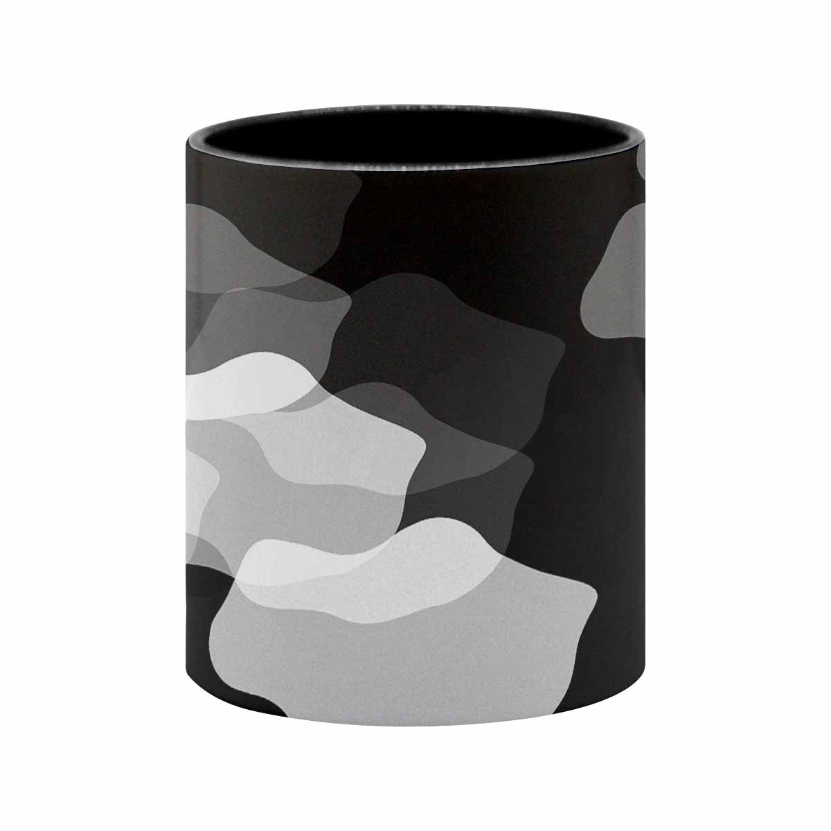 Coffee Mug, tea cup, black core, abstract, design 114