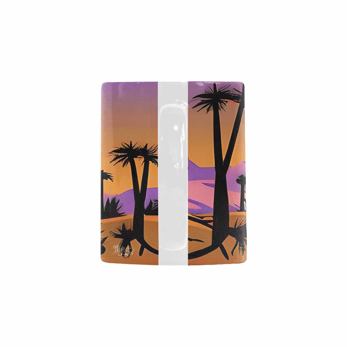 Coffee Mug, tea cup, desert scene, design 53